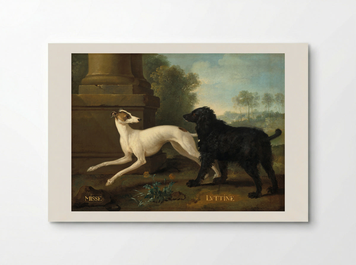 Missy and Luttine - Jean-Baptiste Oudry - Poster