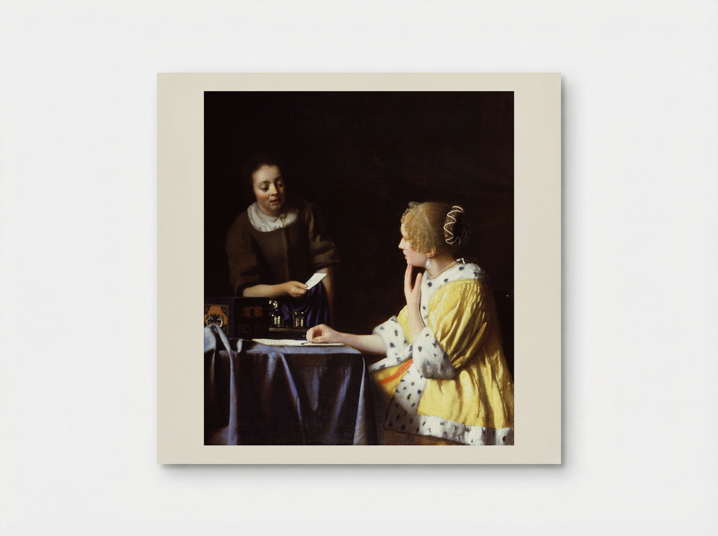 Mistress and Maid - Johannes Vermeer - Poster