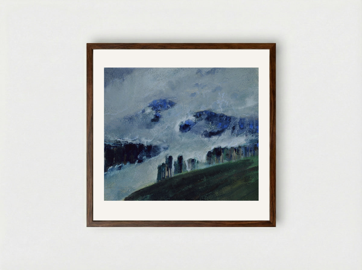 Mists - Mikalojus Konstantinas Čiurlionis - Framed Print Dark Wood