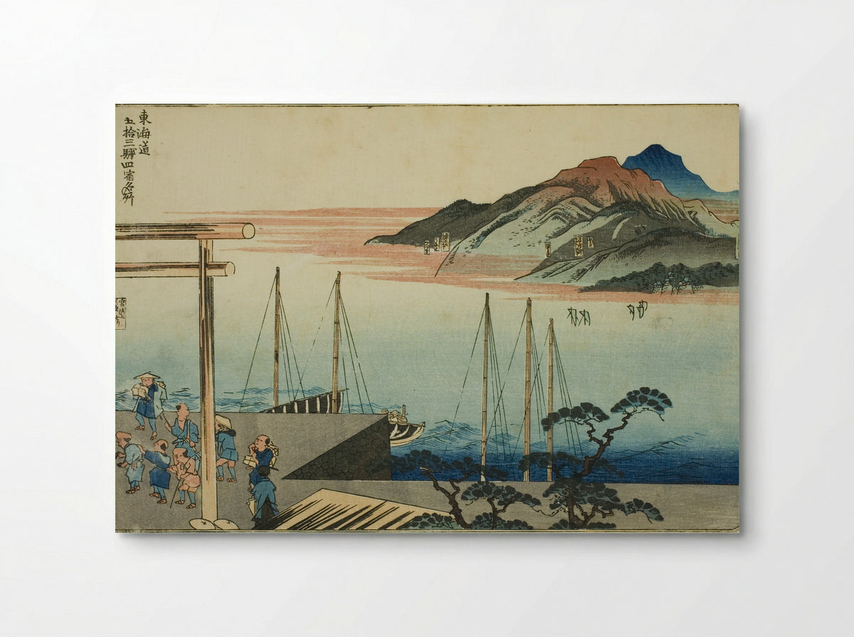 Miya, Kuwana, Yokkaichi, and Ishiyakushi - Utagawa Kuniyoshi - Poster