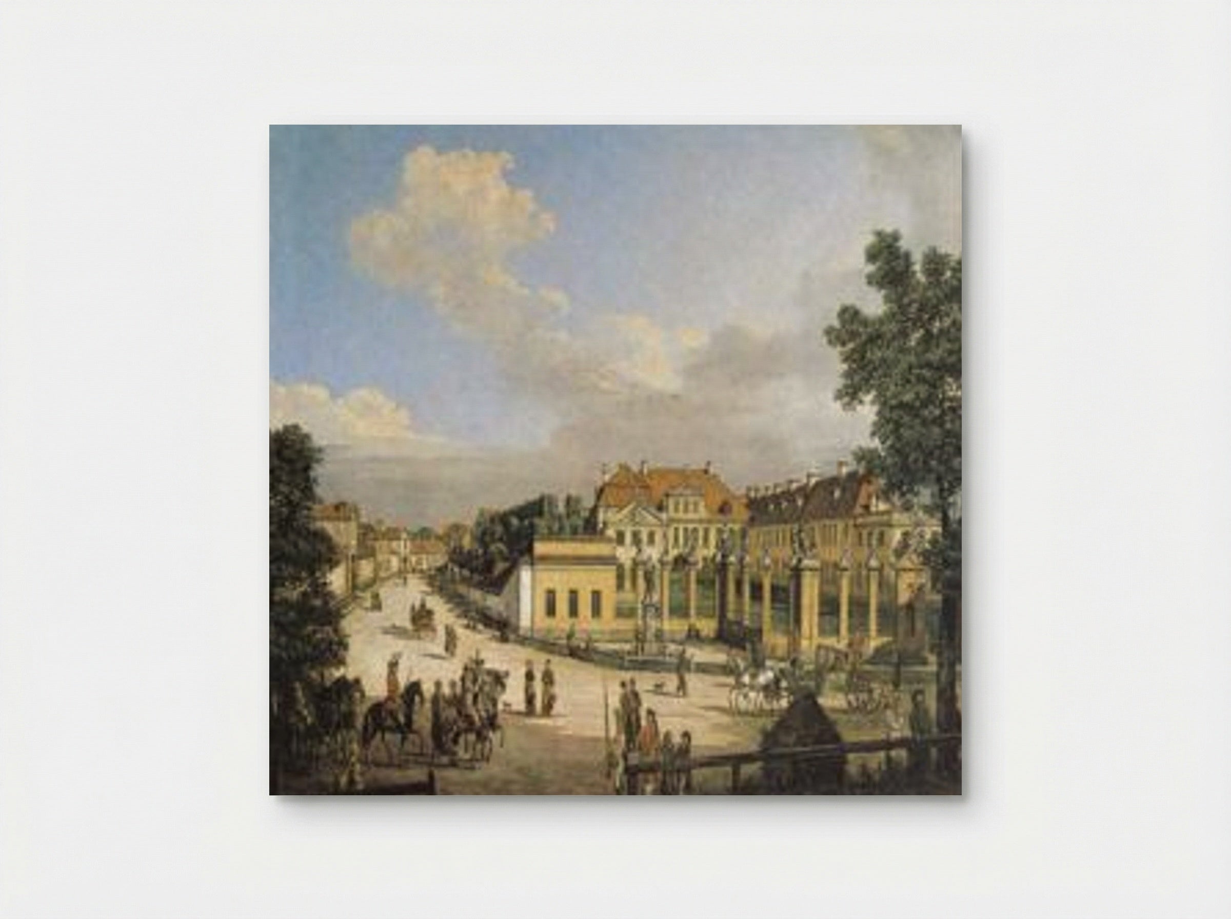 Mniszech Palace in Warsaw - Bernardo Bellotto - Poster