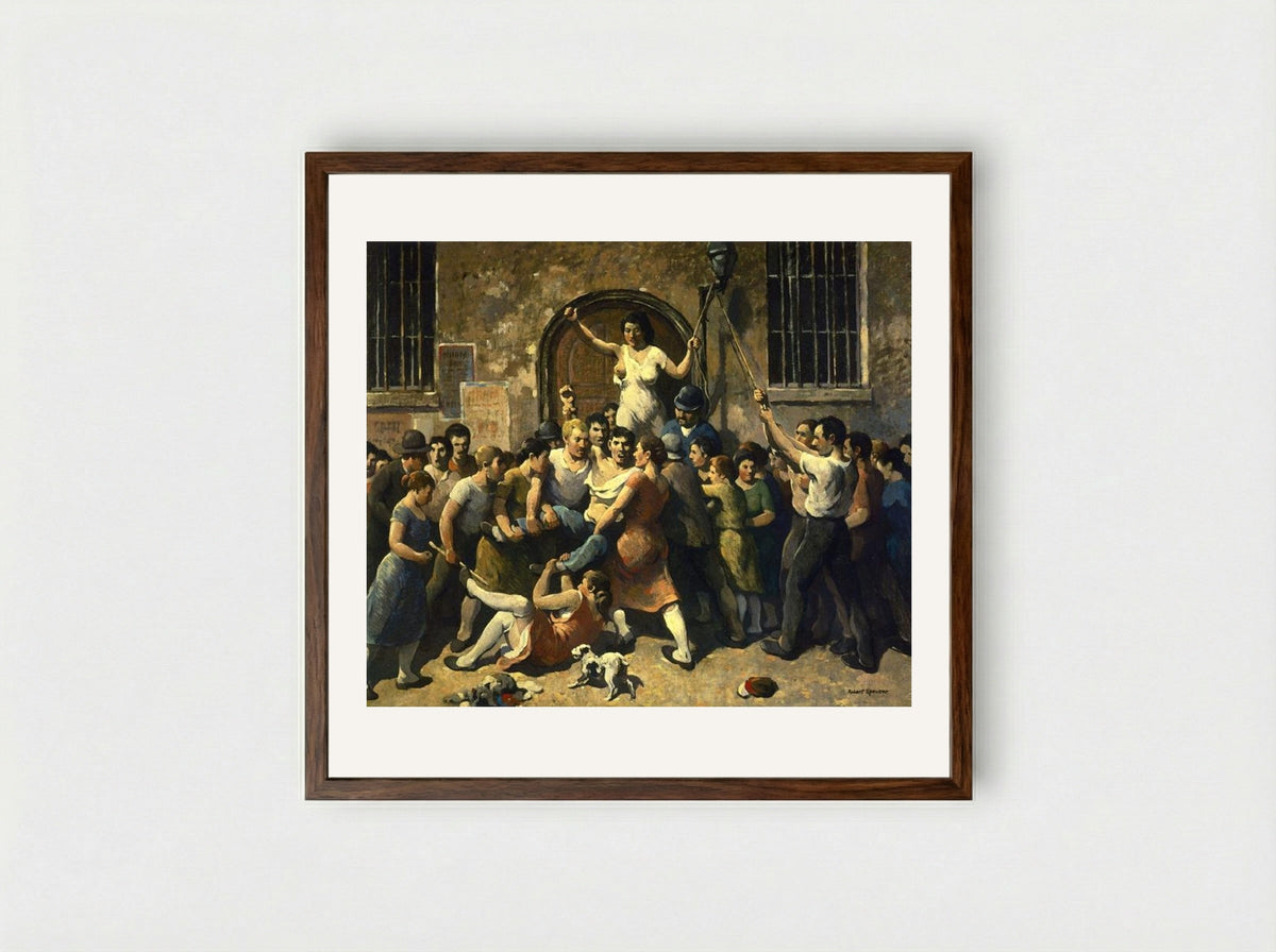 Mob Vengeance - Robert Spencer - Framed Print Dark Wood