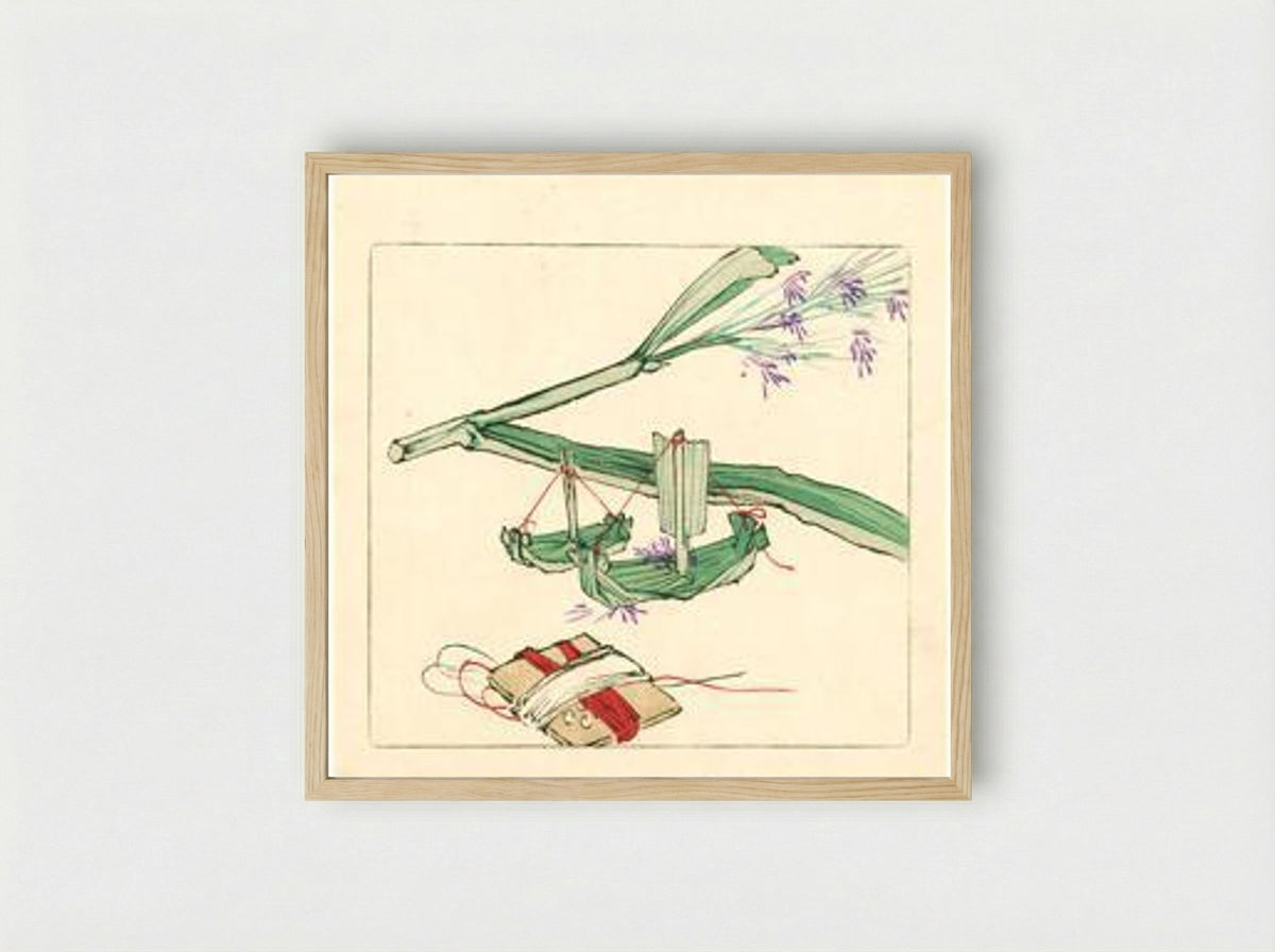 Model Boat - Hana Kurabe - Framed Print Wood
