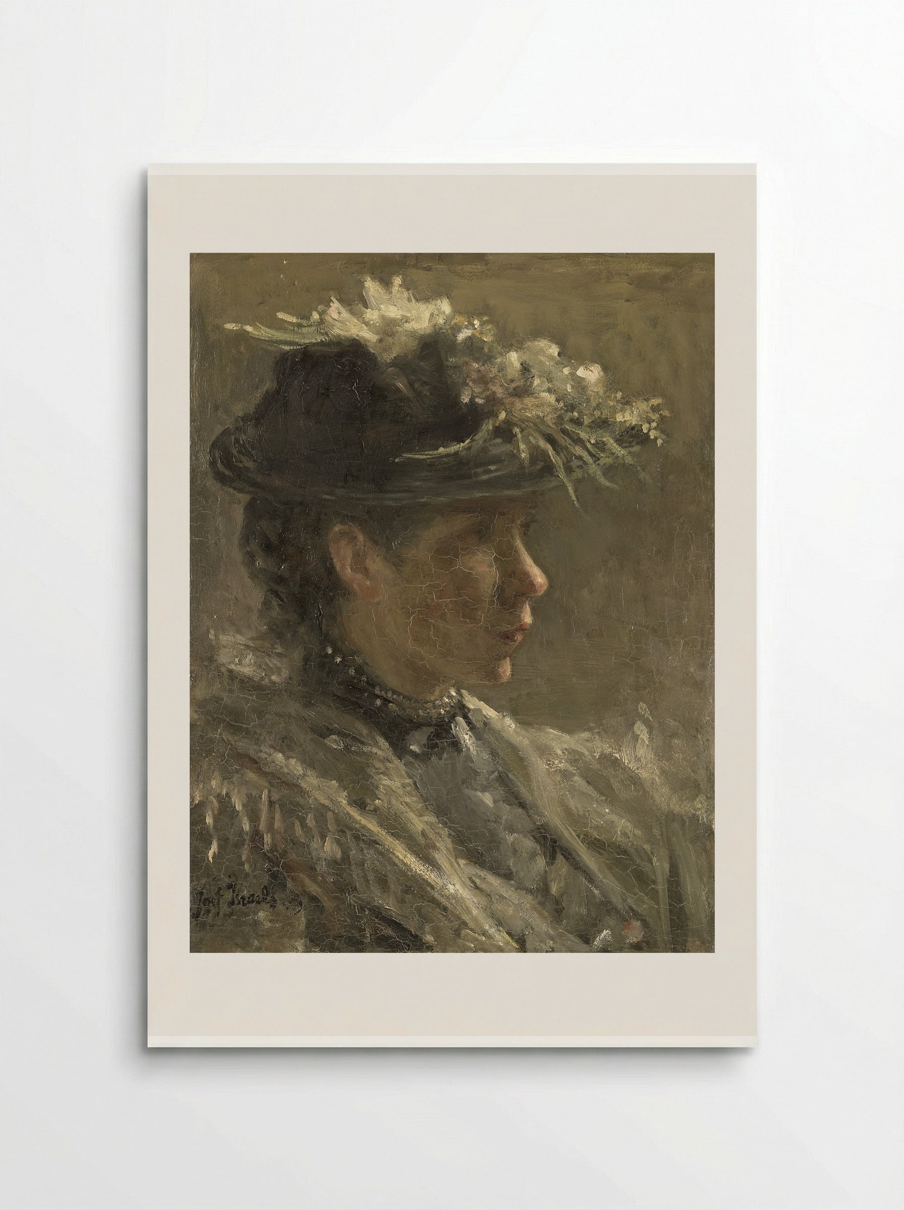 Modelstudie van Sijtje van Bemmel - Jozef Israëls - Poster