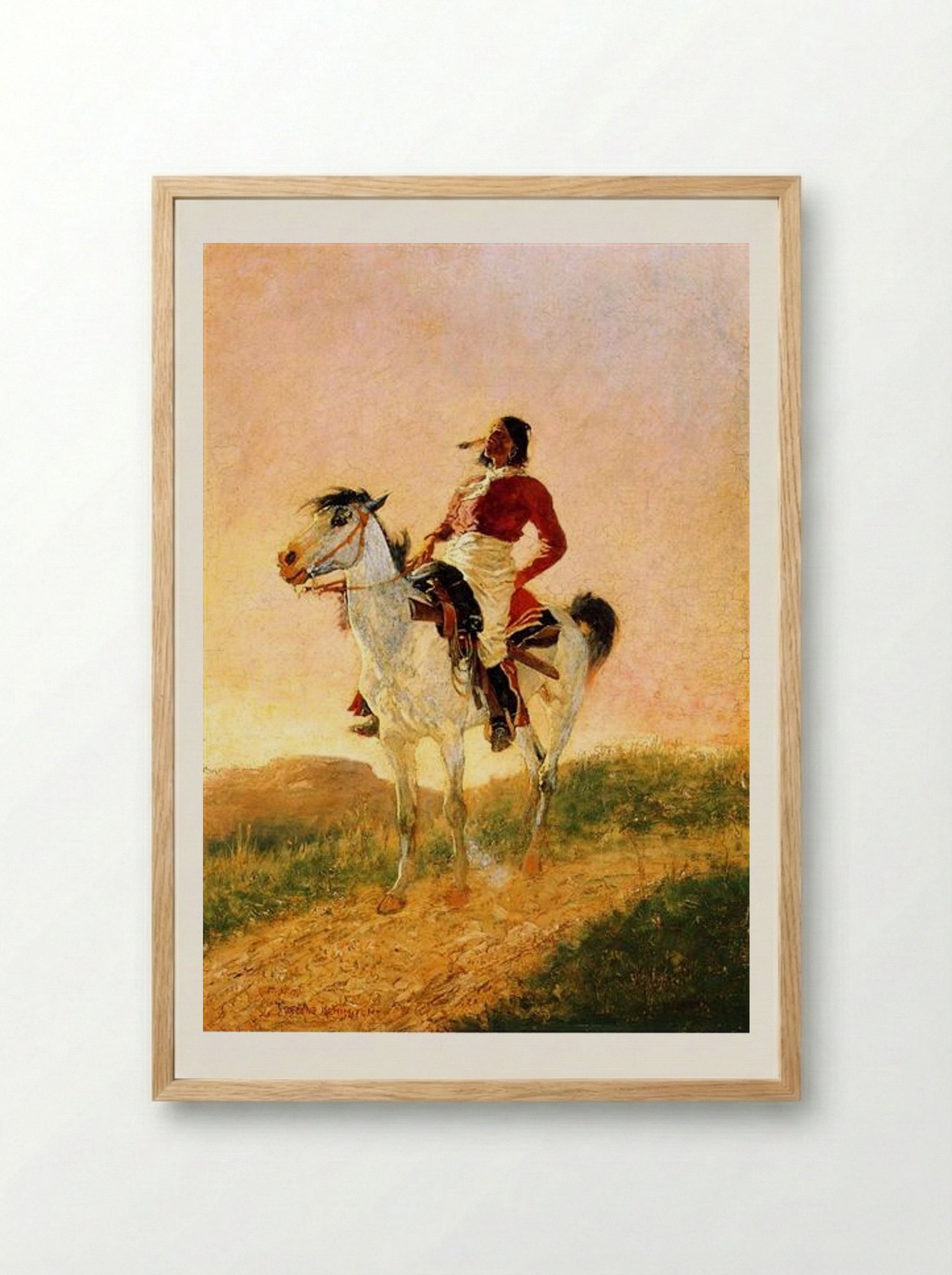 Modern Comanche - Frederic Remington - Framed Print Wood