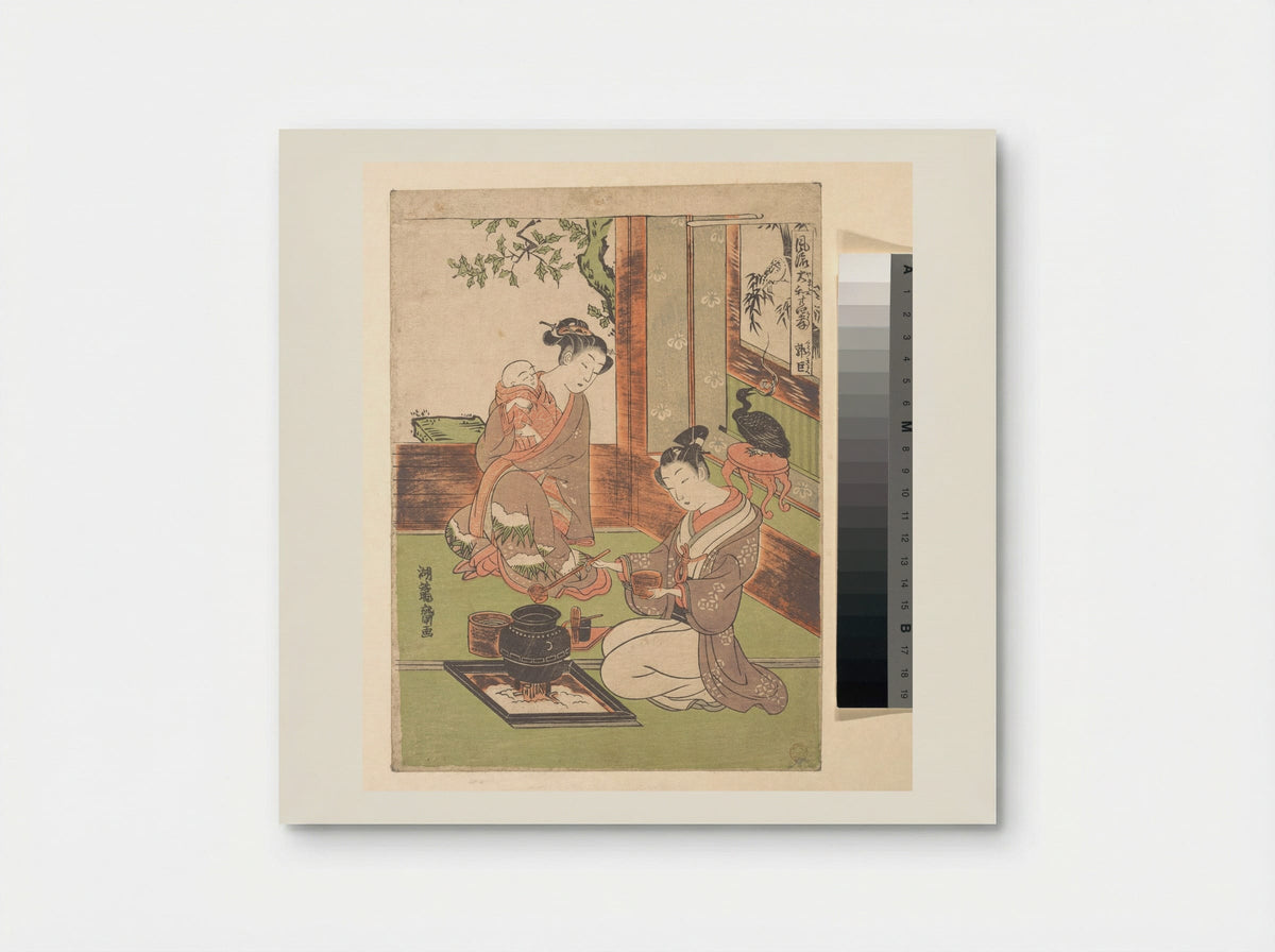 Modern Versions of the Twenty-four Paragons of Filial Piety: Guo Zhu - Isoda Koryūsai - Poster