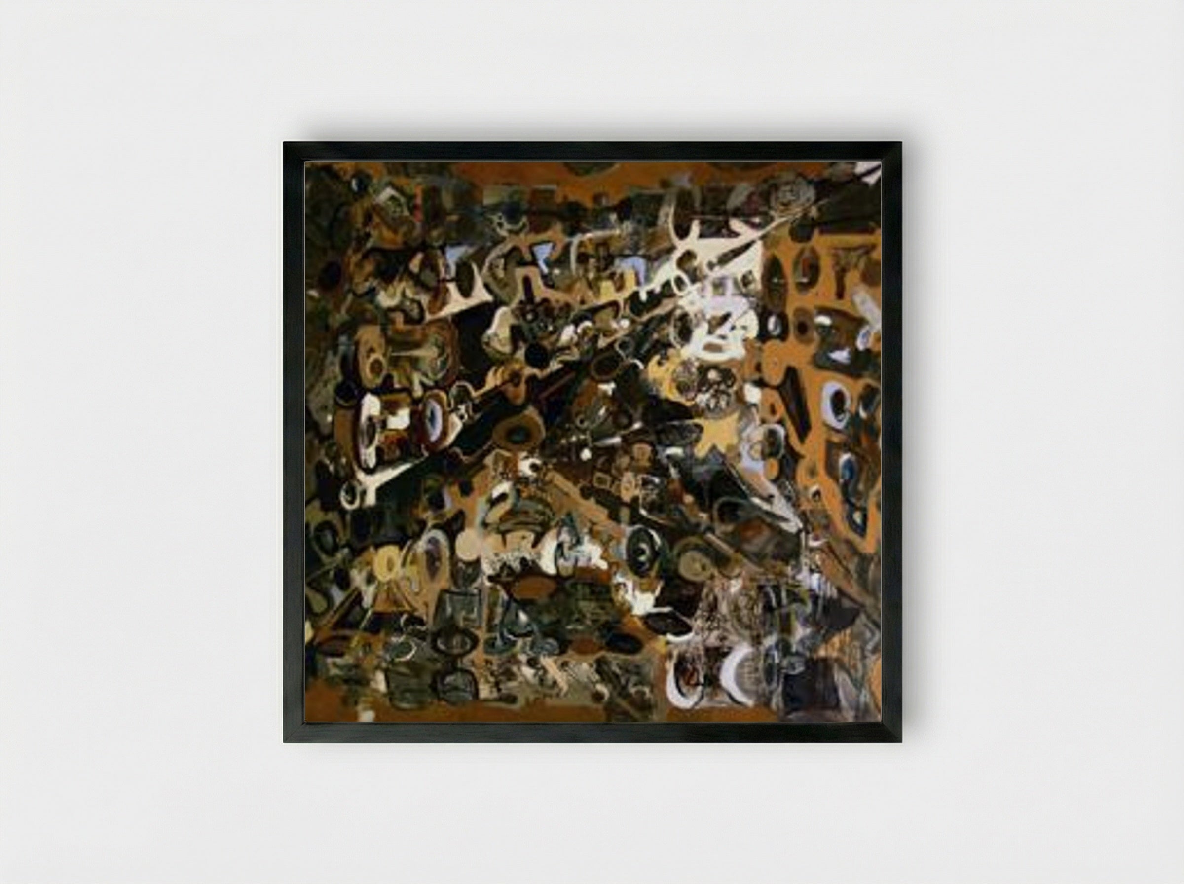 Modular Composition III - Romul Nutiu - Framed Print Black