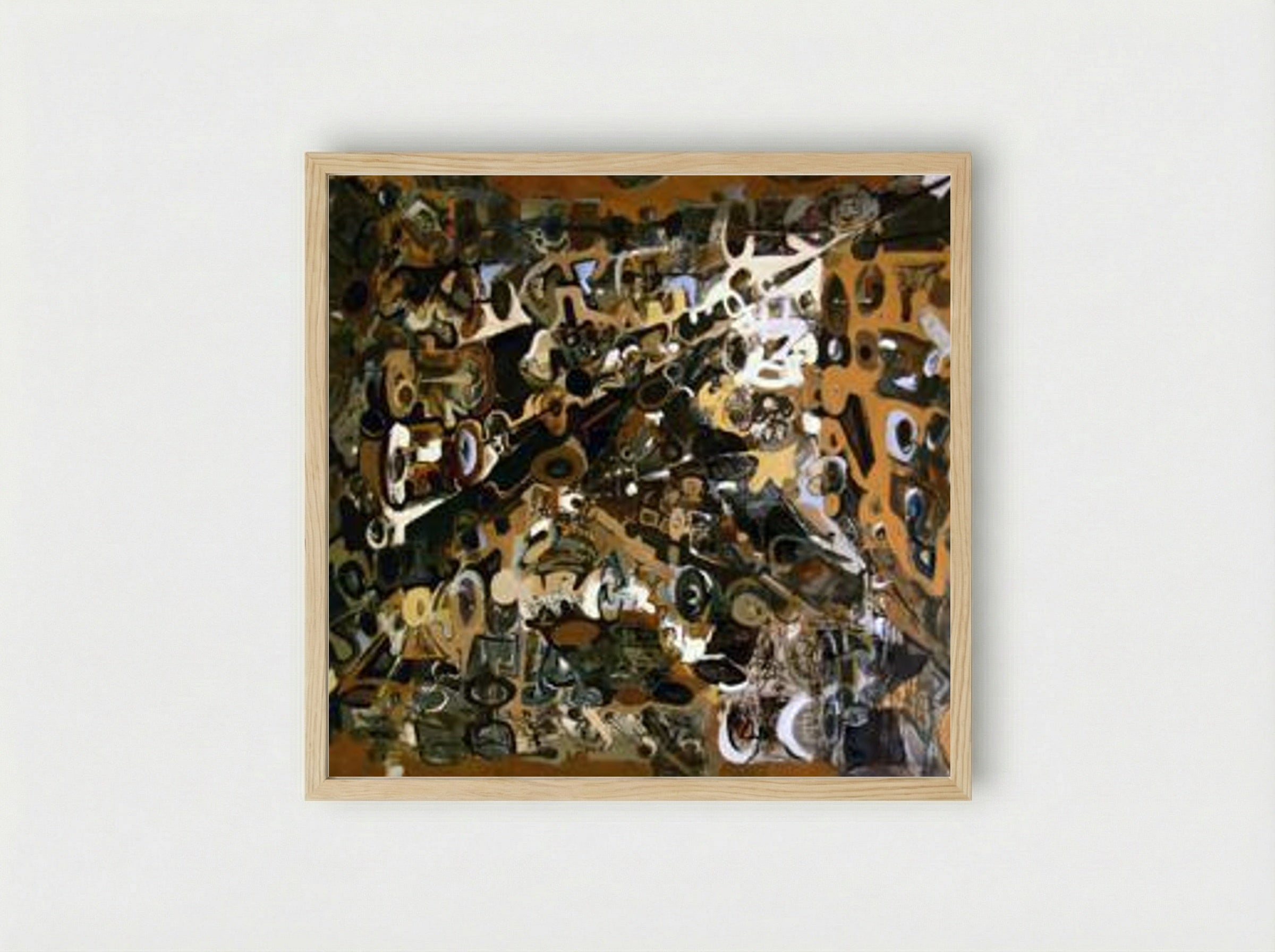 Modular Composition III - Romul Nutiu - Framed Print Wood
