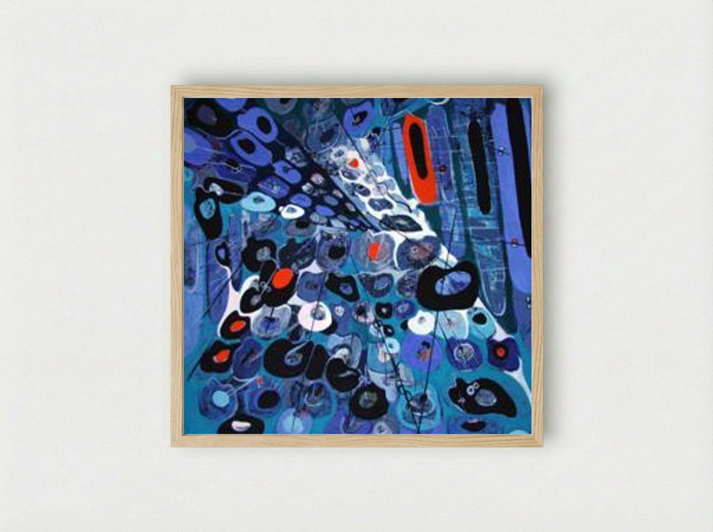 Modular Composition IV - Romul Nutiu - Framed Print Wood