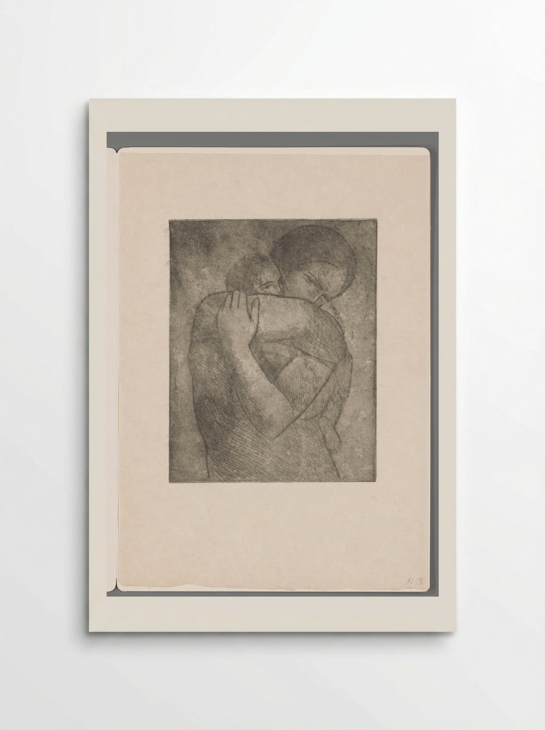 Moeder met kind in omhelzing - George Minne - Poster