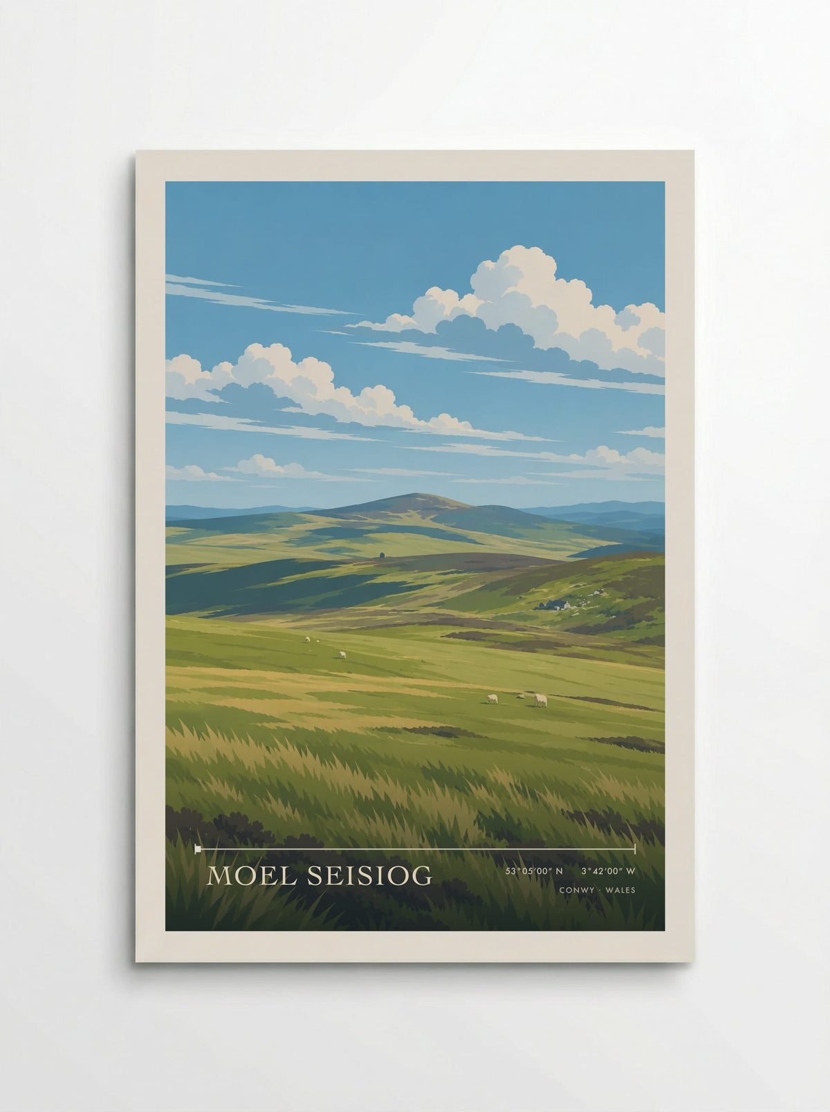 Moel Seisiog, Conwy | Travel Poster - Poster
