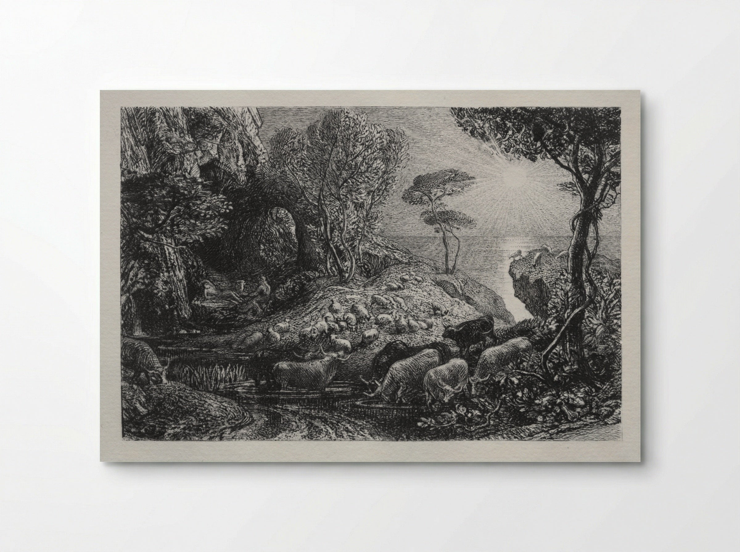 Moeris and Galatea - Samuel Palmer - Poster