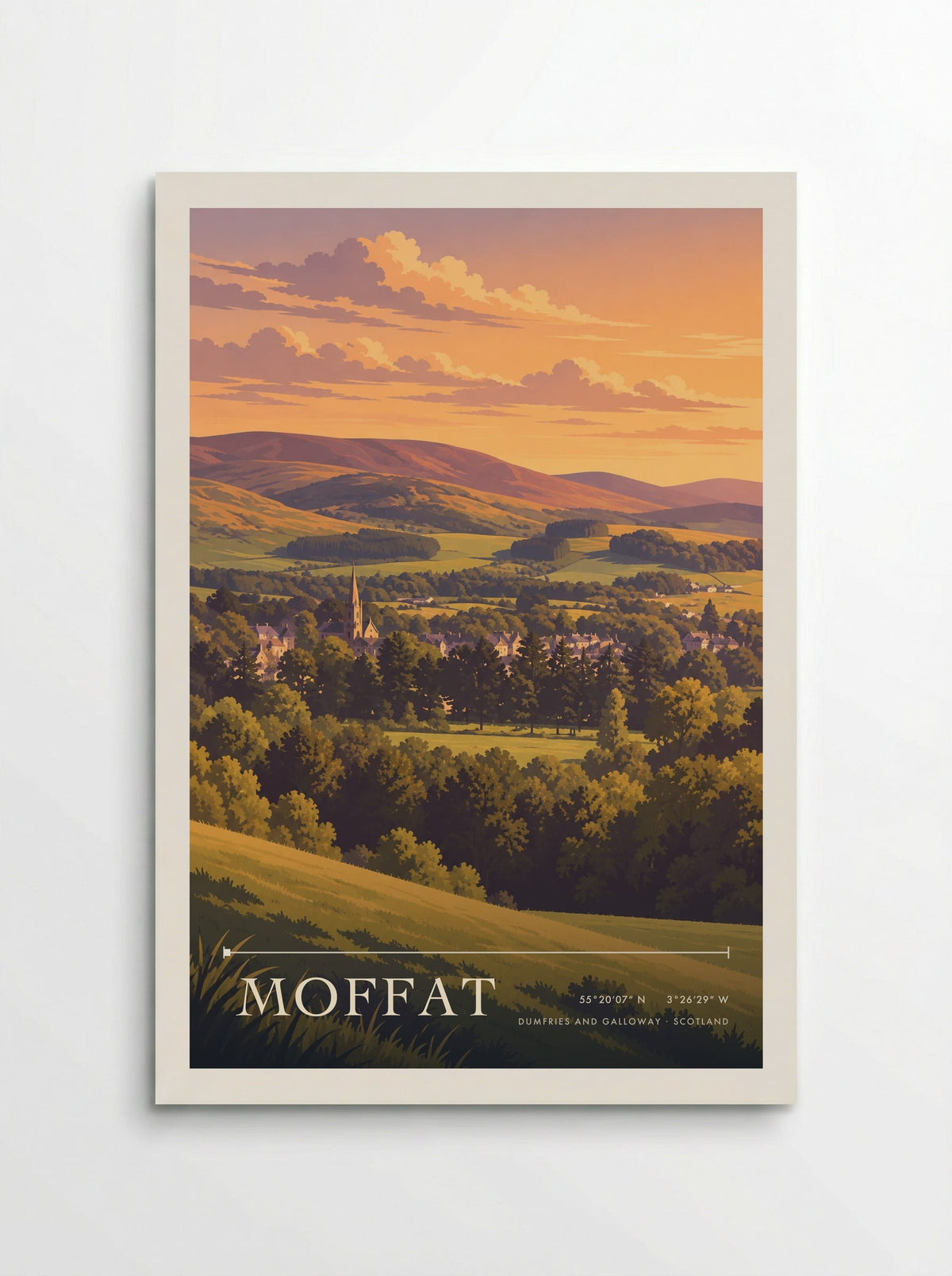 Moffat, Dumfries and Galloway | Travel Poster - Poster
