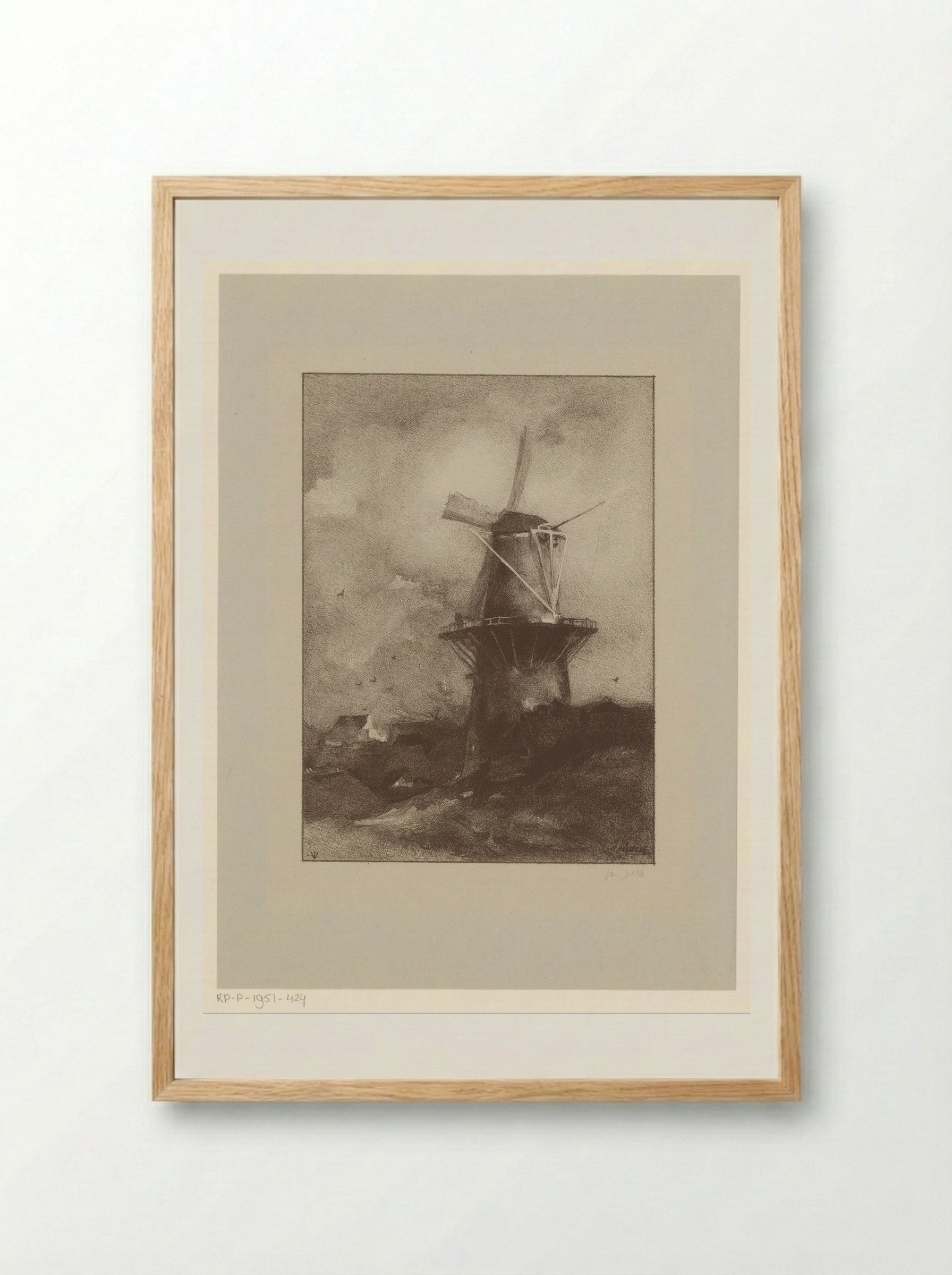Molen (Windmill) - Jan Veth - Framed Print Wood