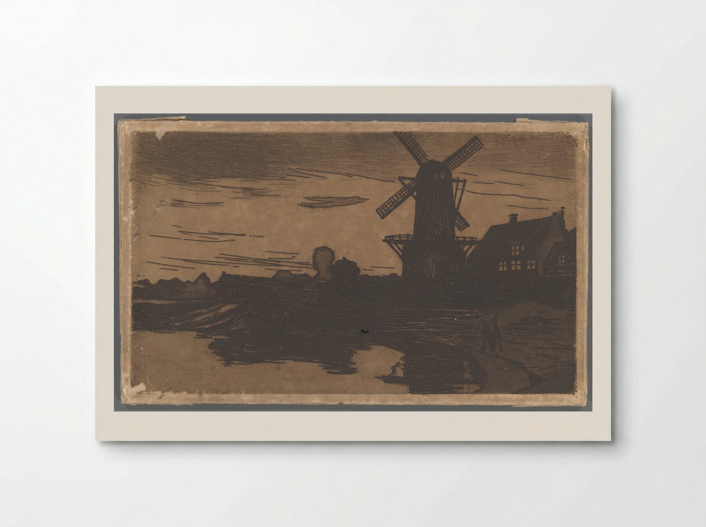 Molen aan water, Wijk bij Duurstede - Willem Witsen - Poster