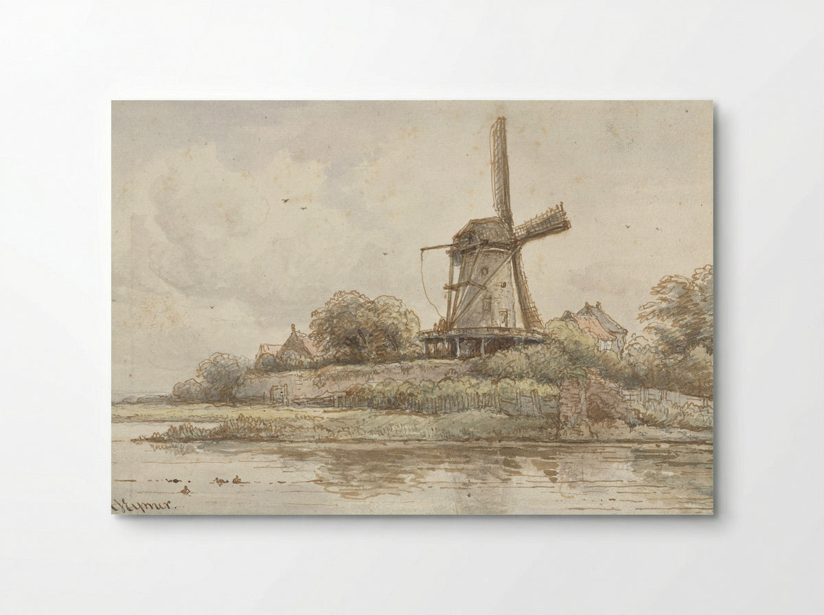 Molen op stadswal - Arnoldus Johannes Eymer - Poster