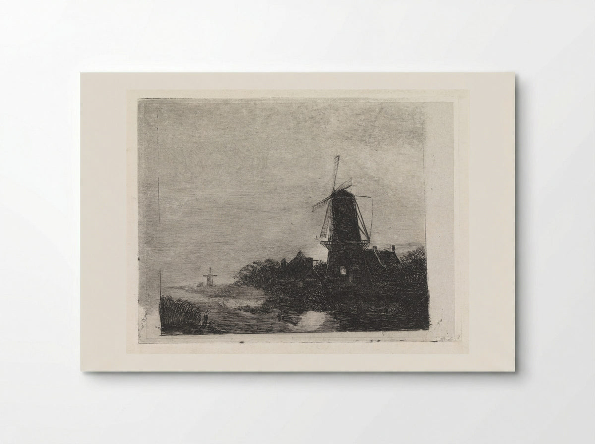 Molens aan een vaart - Johan Philip van der Kellen - Poster