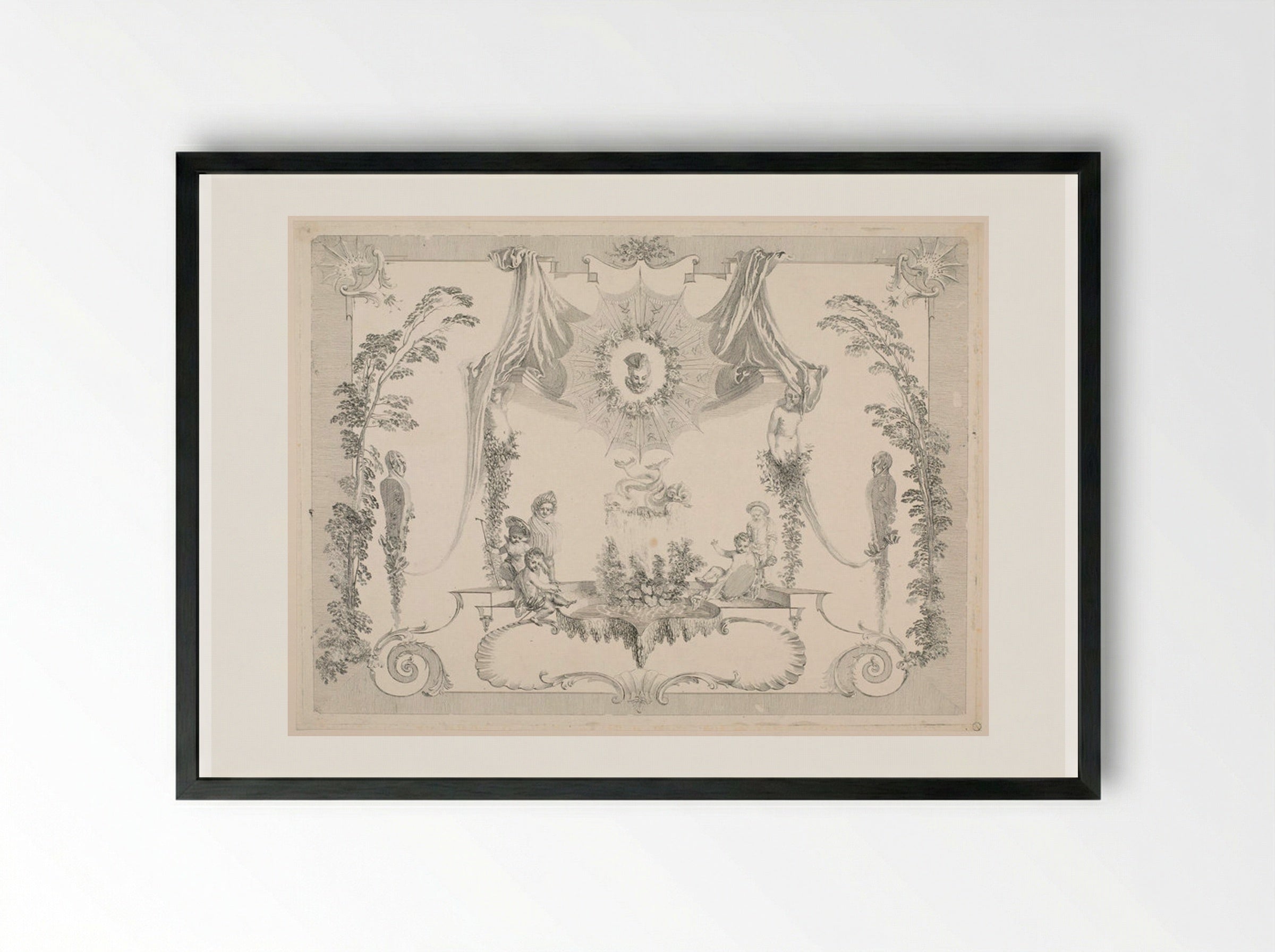 Momus - Jean Moyreau - Framed Print Black