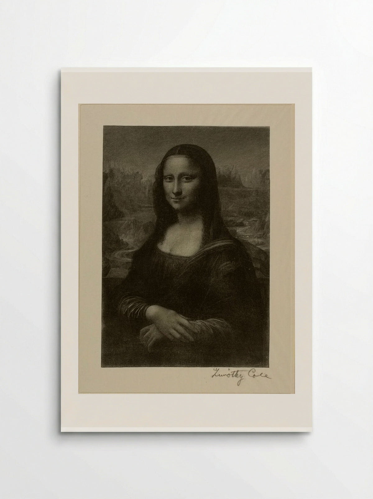 Mona Lisa (After Leonardo da Vinci) - Timothy Cole - Poster