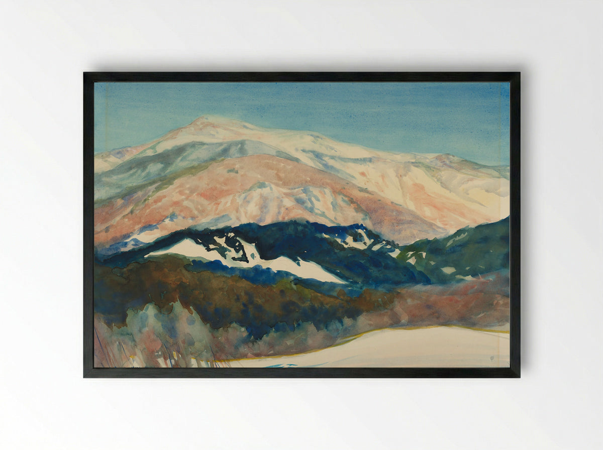 Monadnock - Charles Herbert Woodbury - Framed Print Black