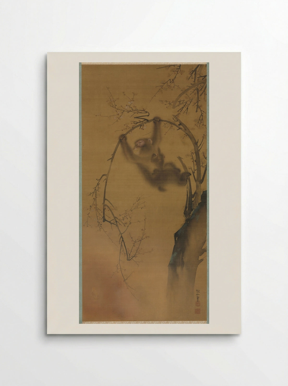 Monkeys in a Cherry Tree - Mori Sosen - Poster