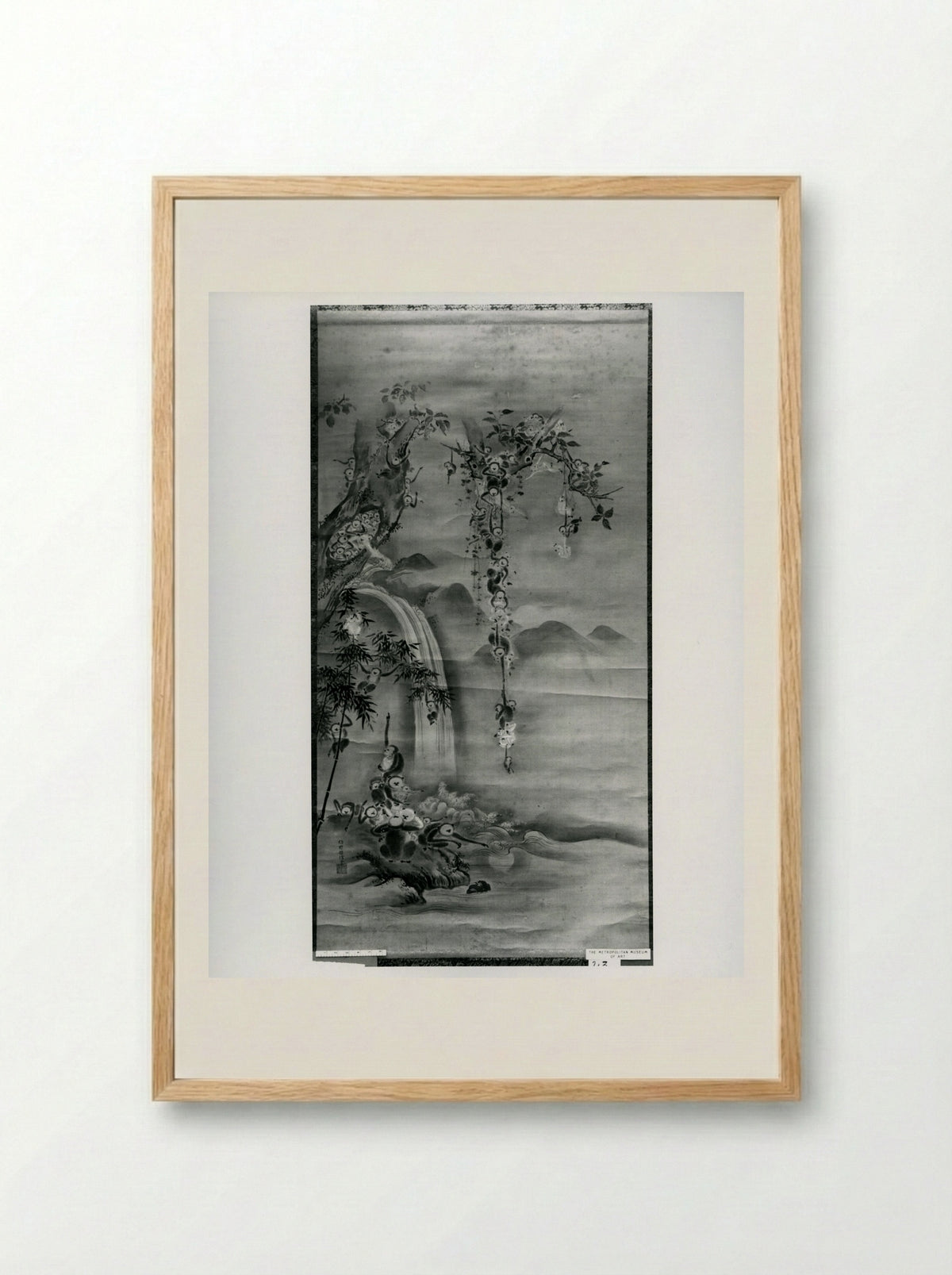Monkeys in a Tree - Kano Tanshin (Morimasa) - Framed Print Wood