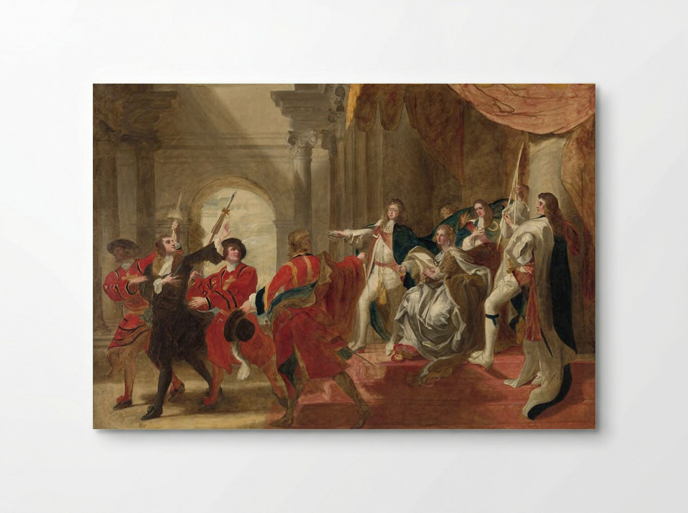 Monmouth before James II - John Singleton Copley - Poster