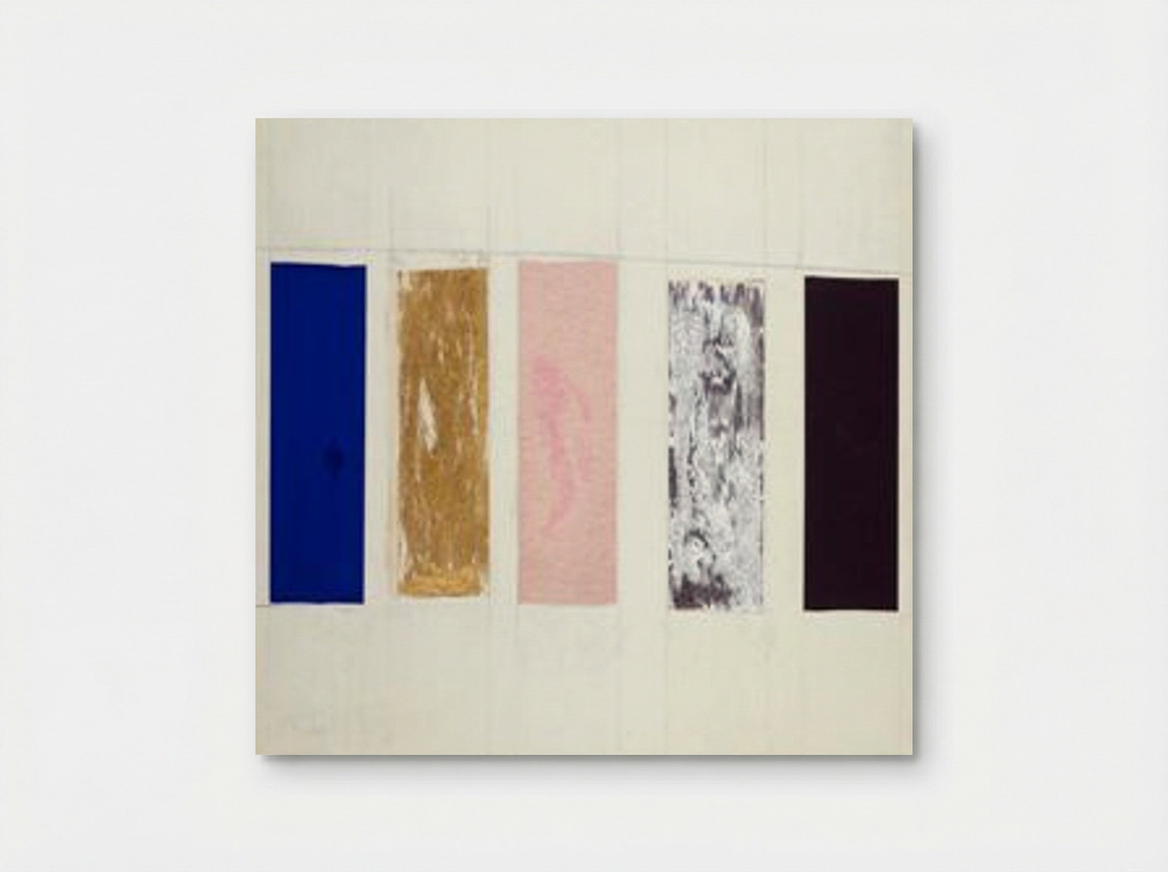 Monochrome blue, gold, pink, silver, black - Yves Klein - Poster