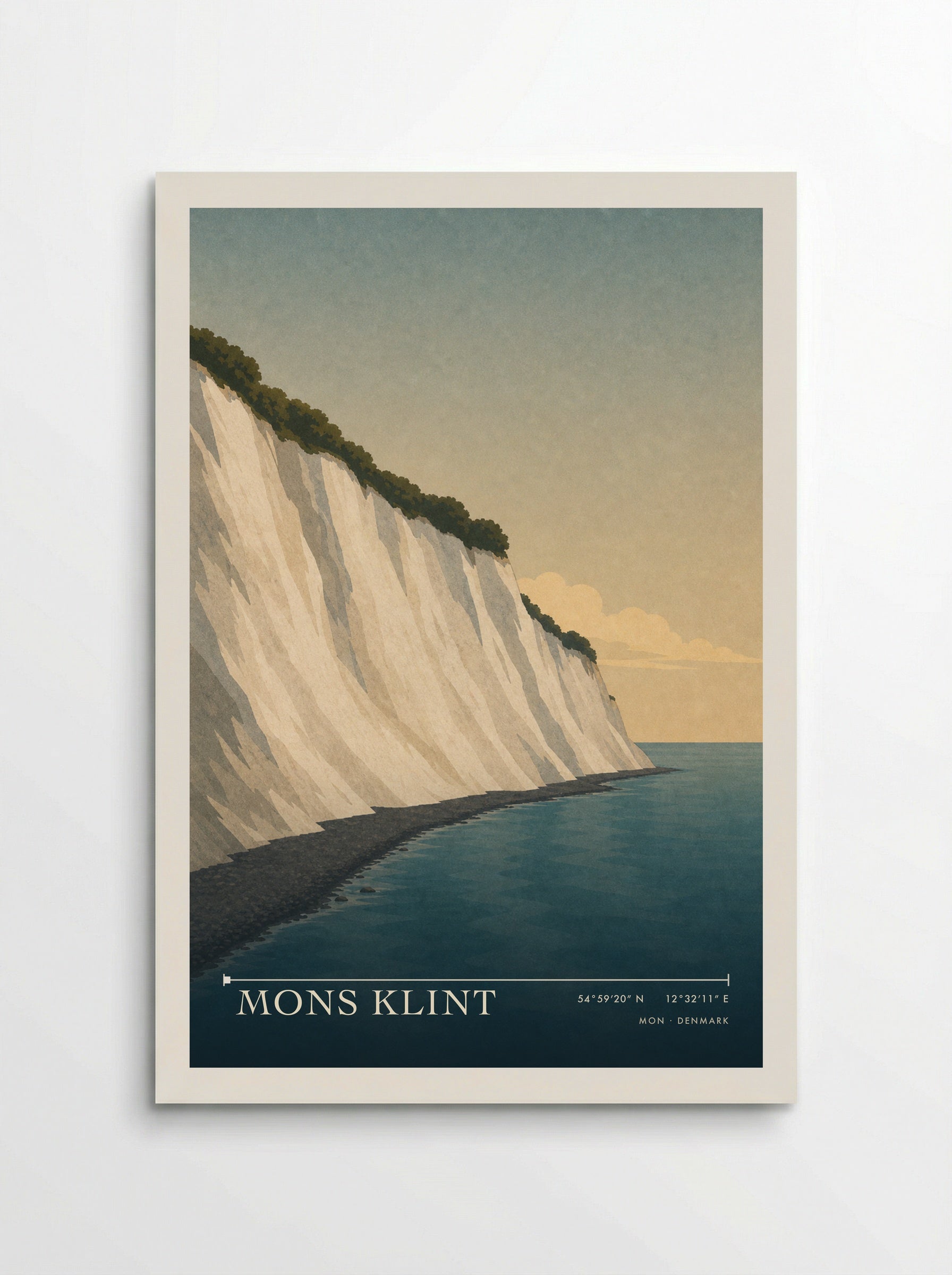 Mons Klint Travel Poster Artwork - Poster
