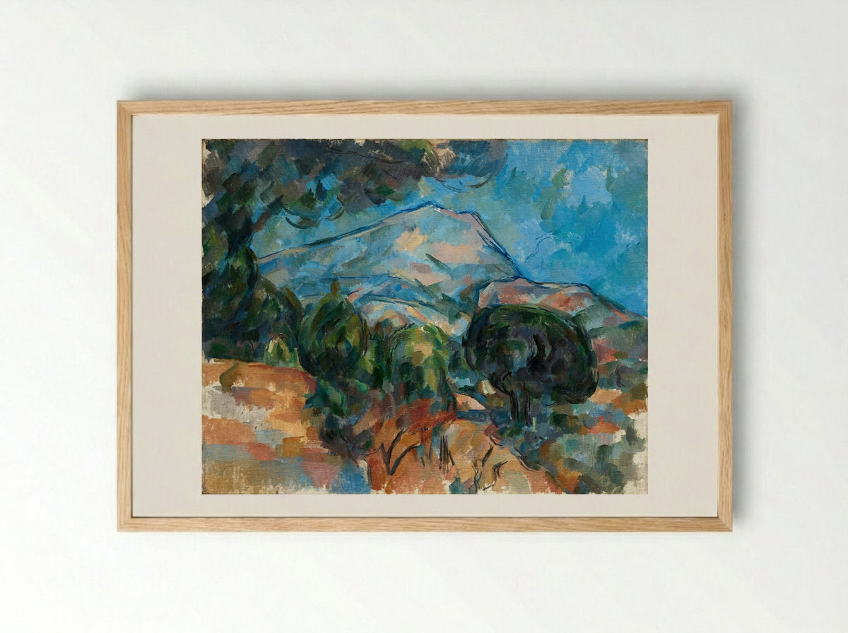 Mont Sainte-Victoire - Paul Cézanne - Framed Print Wood
