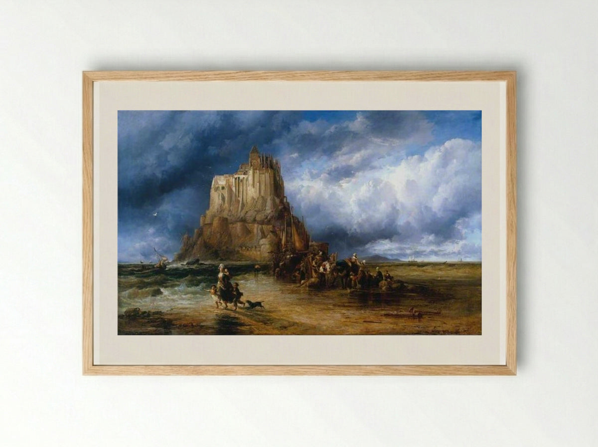 Mont St Michel, Normandy - James Webb - Framed Print Wood