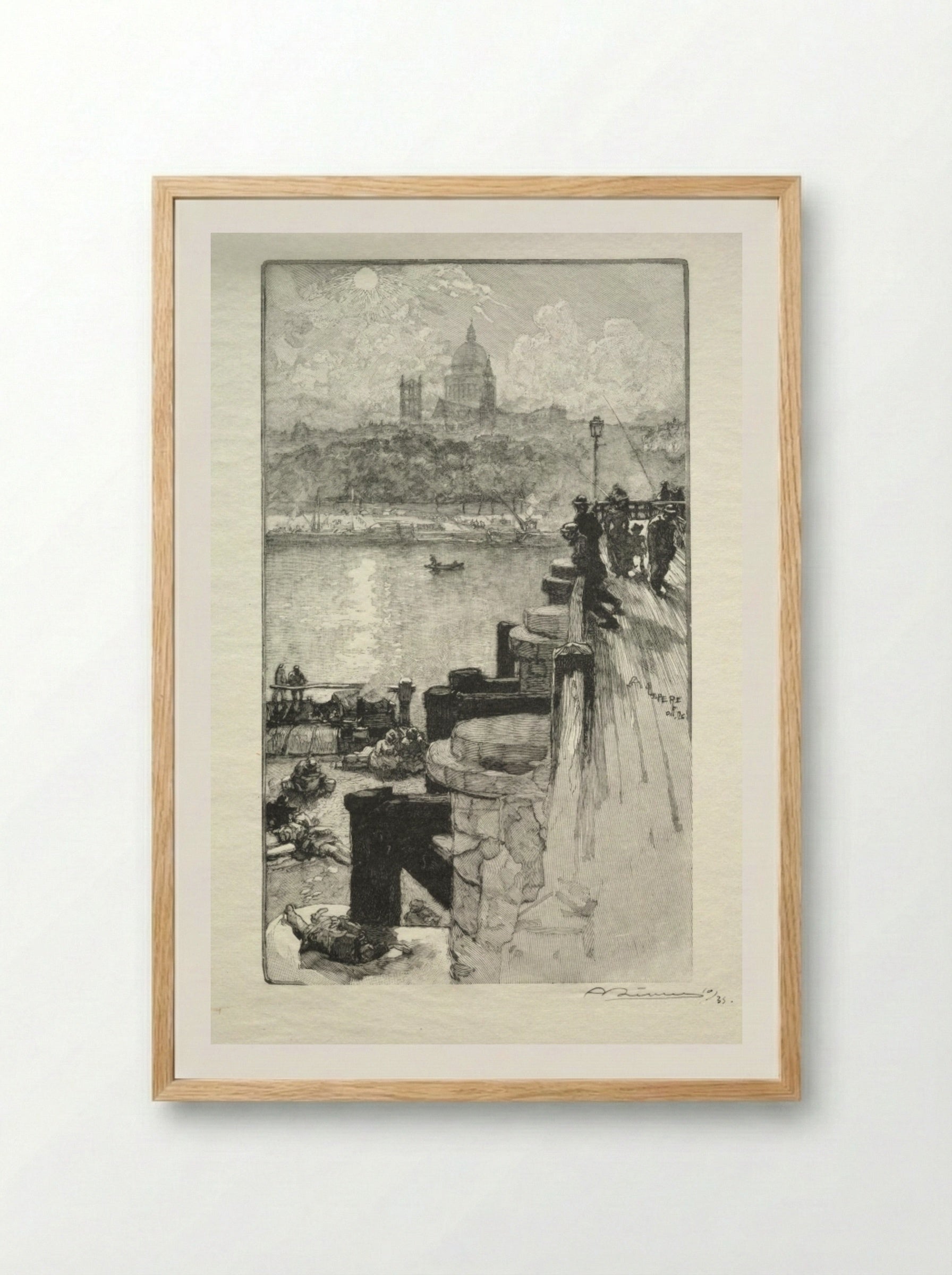 Montagne Ste. Genevieve - Auguste Louis Lepère - Framed Print Wood