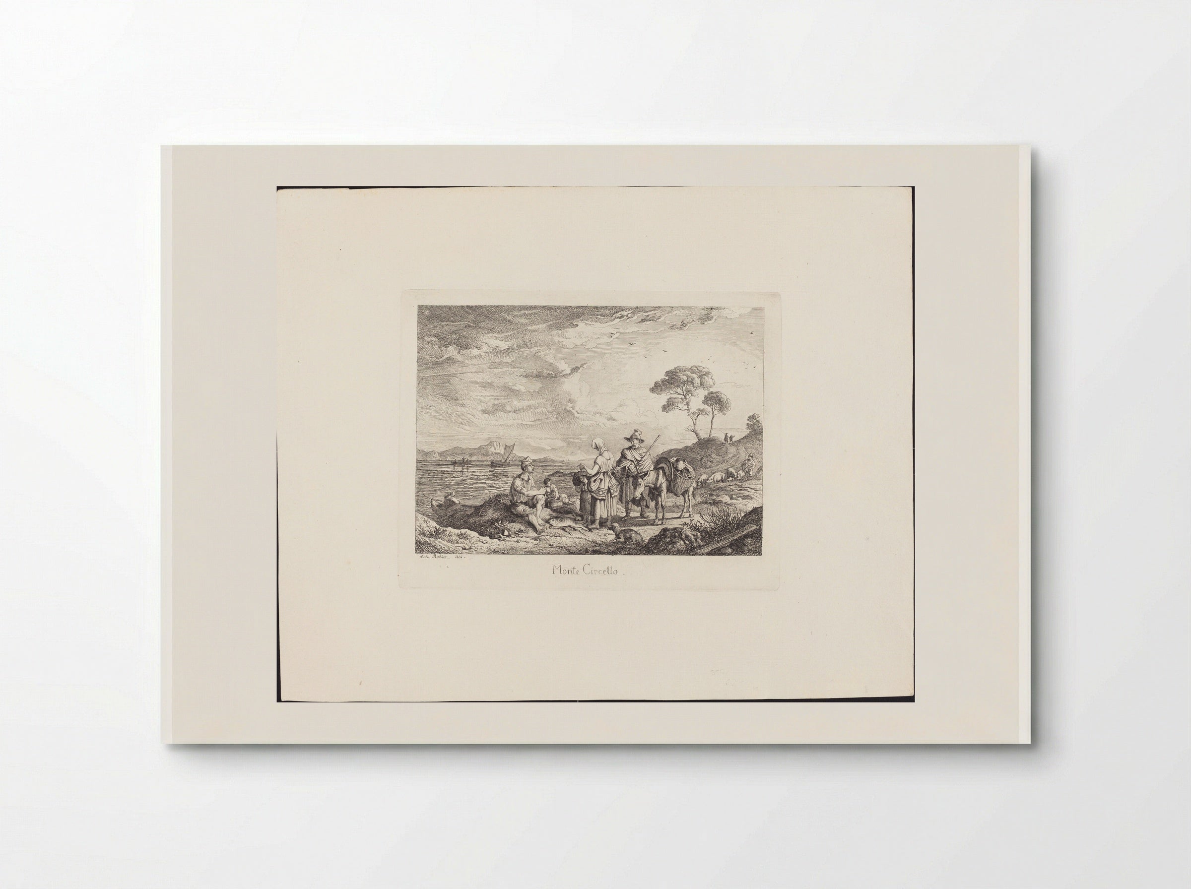Monte Circello - Adrian Ludwig Richter - Poster