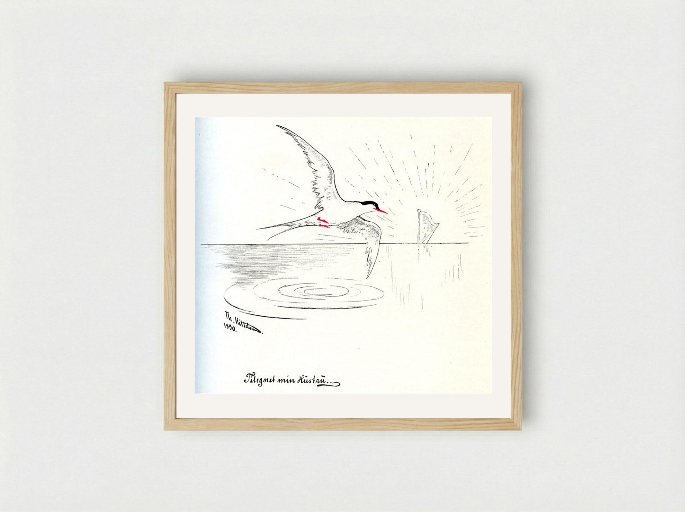 Months of the Year (Title Page Illustration) - Theodor Severin Kittelsen - Framed Print Wood