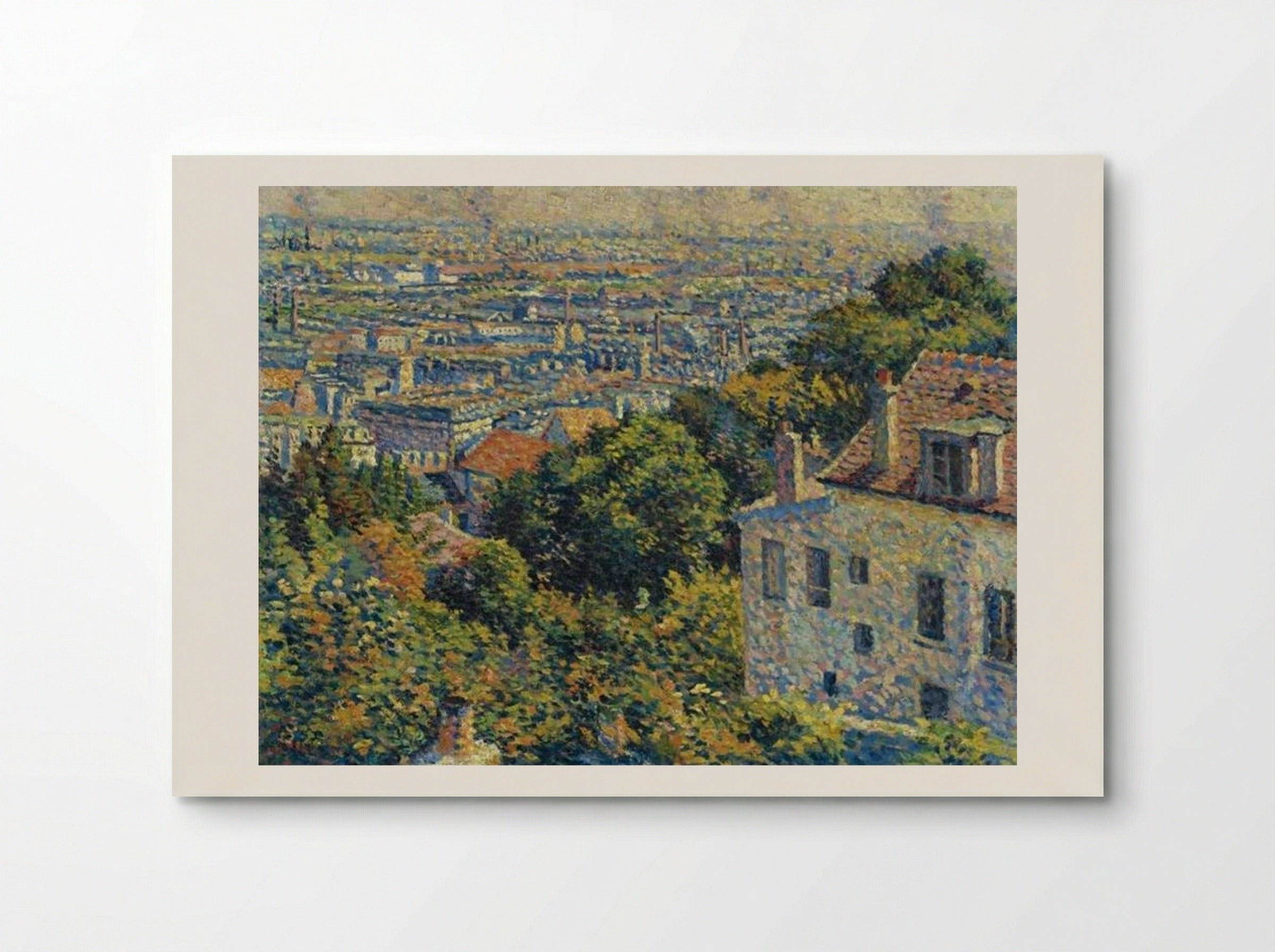 Montmartre, de la rue Cortot, vue vers Saint-Denis - Maximilien Luce - Poster