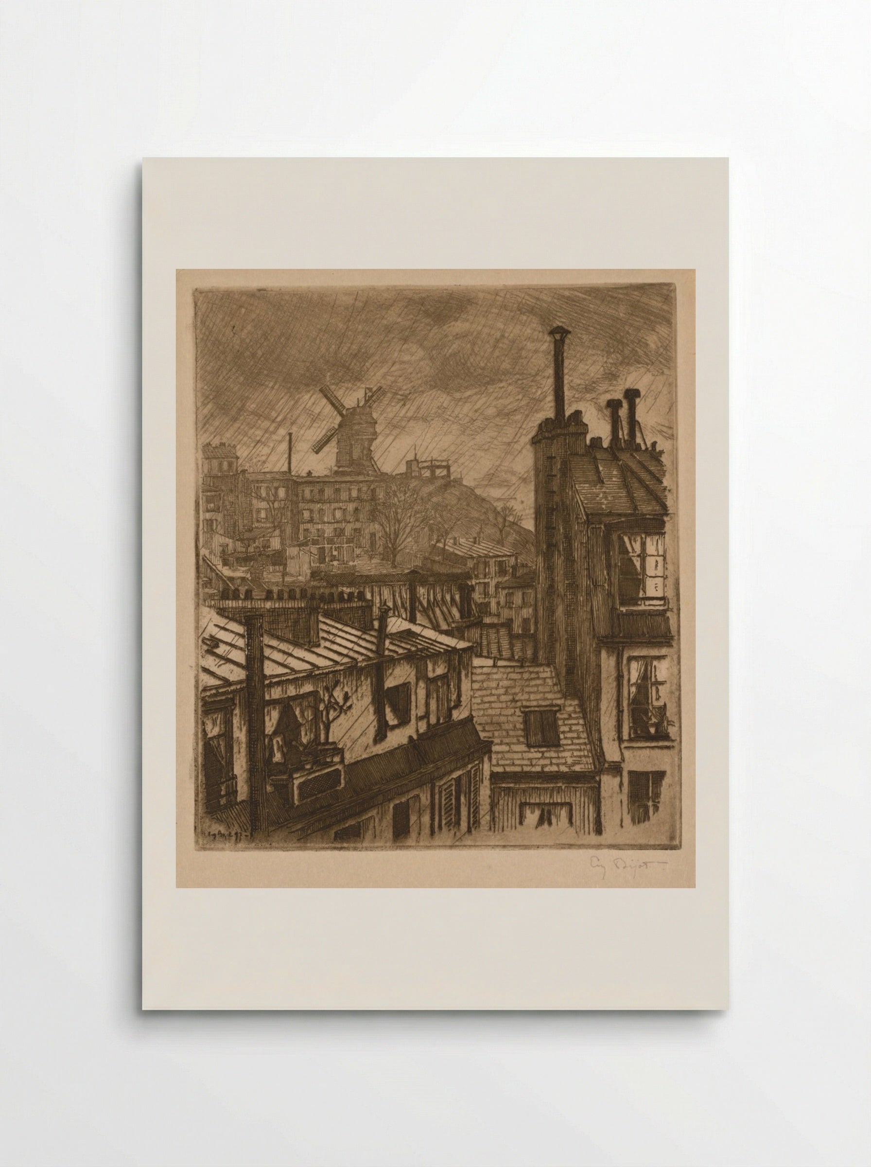 Montmartre, le Moulin de la Gallette - Eugène Bejot - Poster