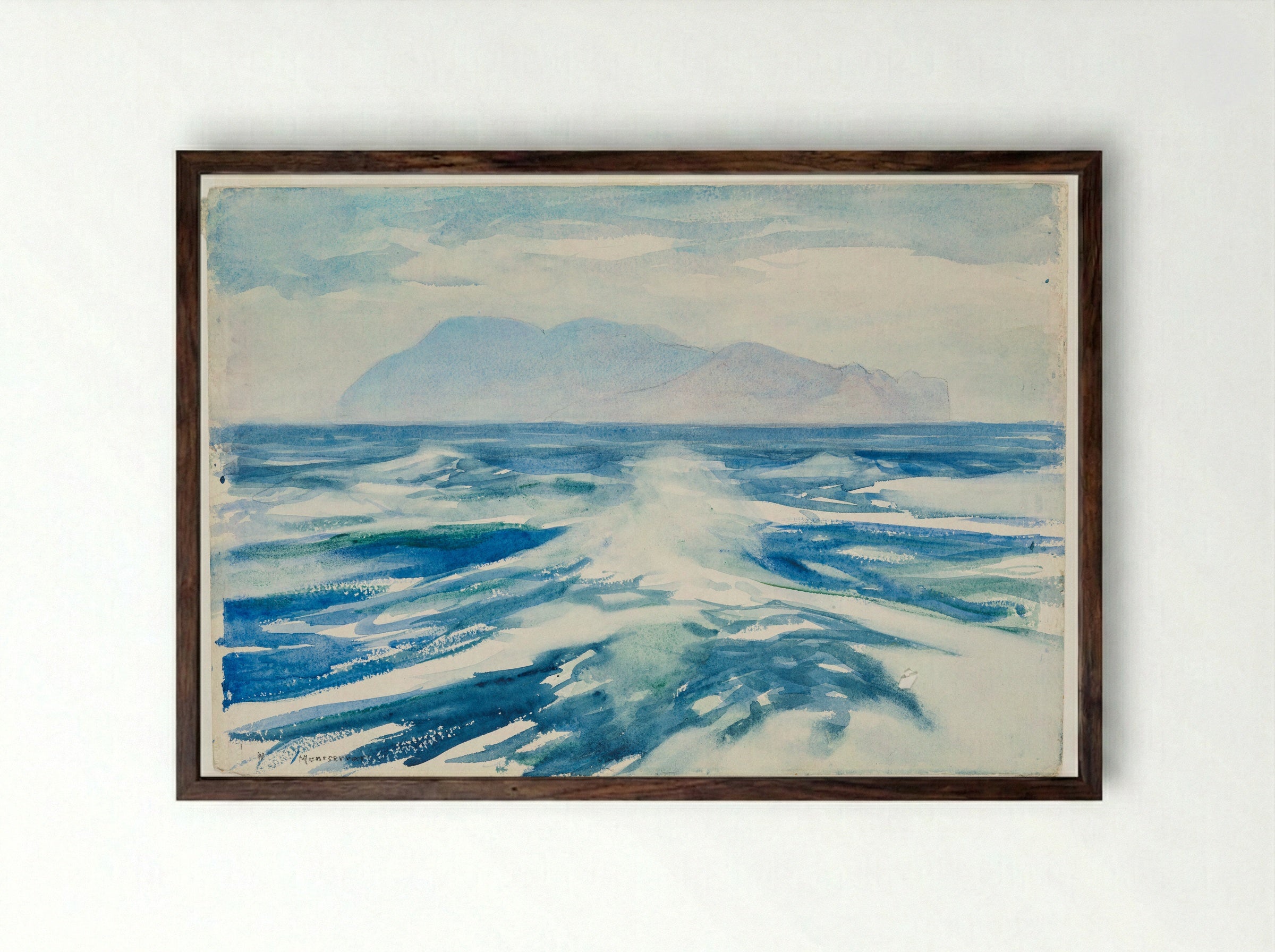 Montserrat - Charles Herbert Woodbury - Framed Print Dark Wood