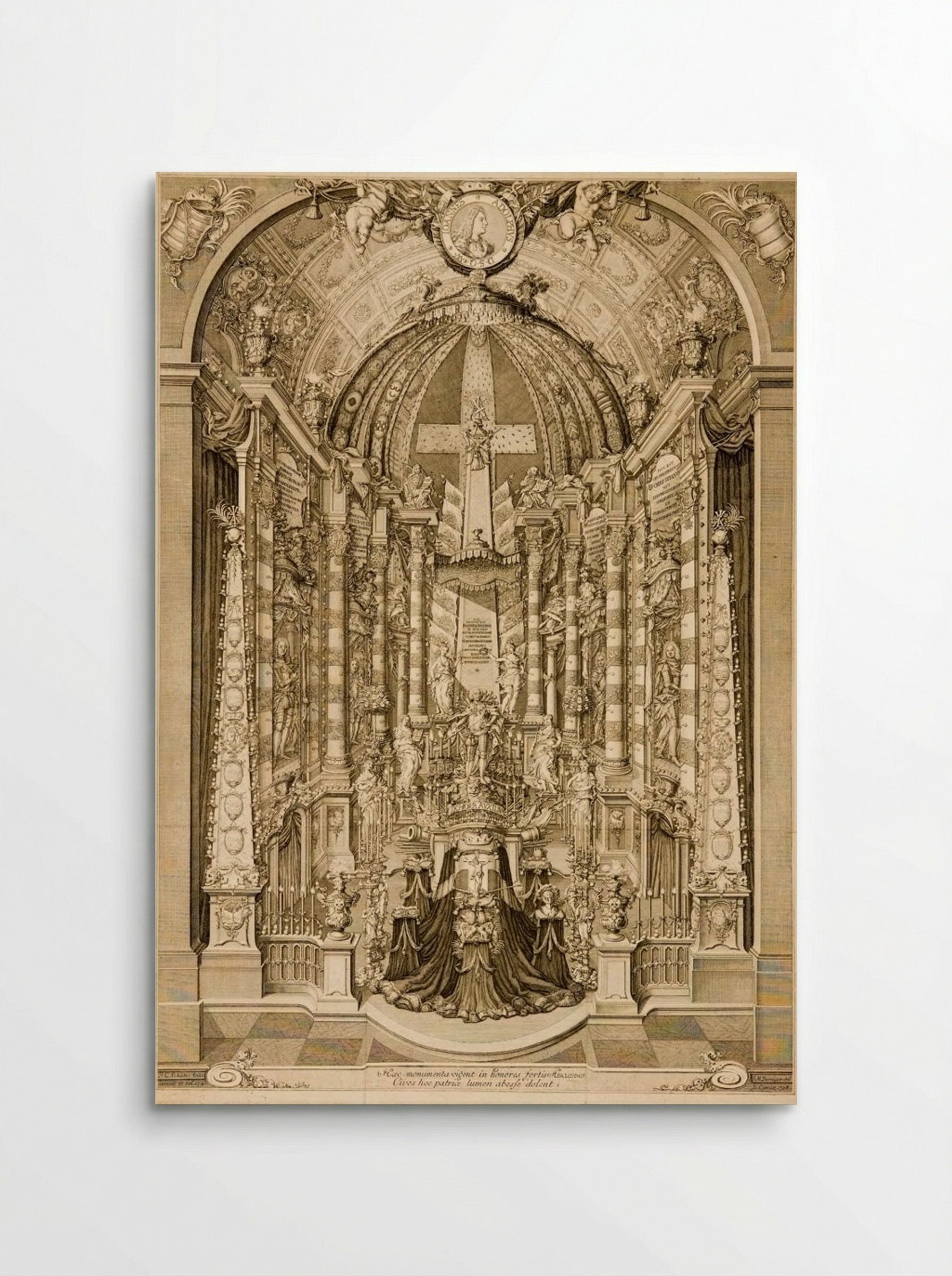 Monument to Johann Adolphus, Duke of Saxe-Weissenfels - Johann Martin Bernigeroth - Poster
