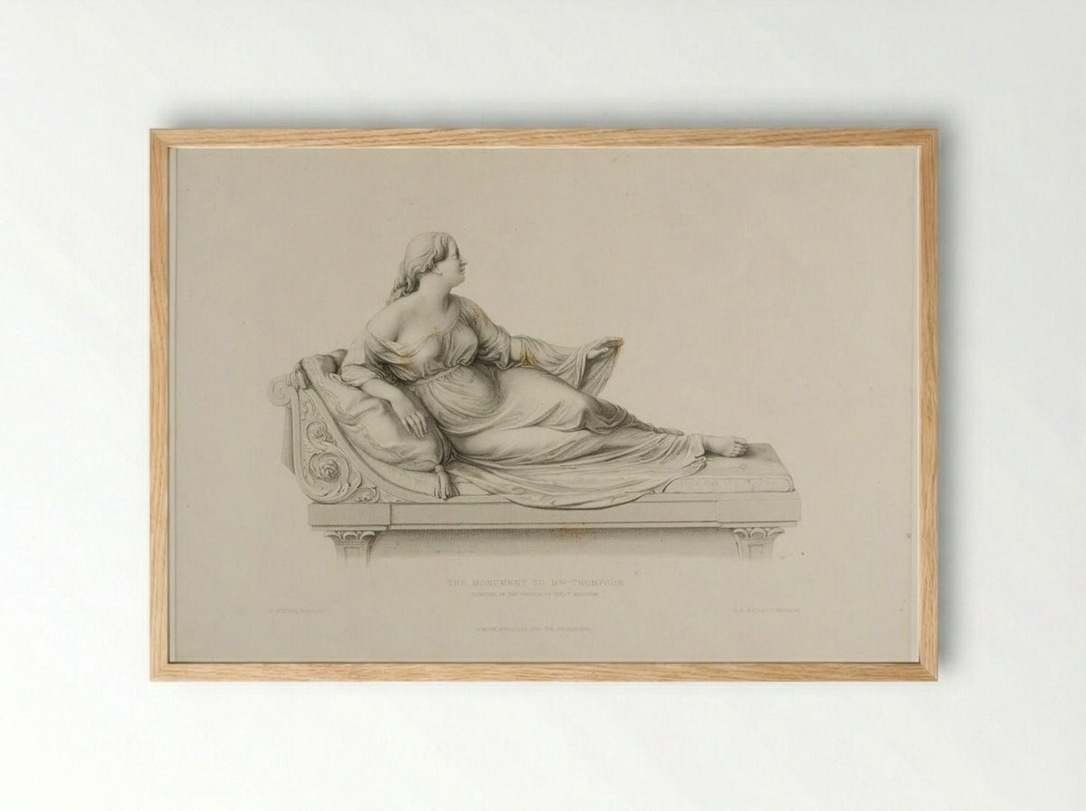 Monument to Mrs. Thompson - Richard Austin Artlett - Framed Print Wood