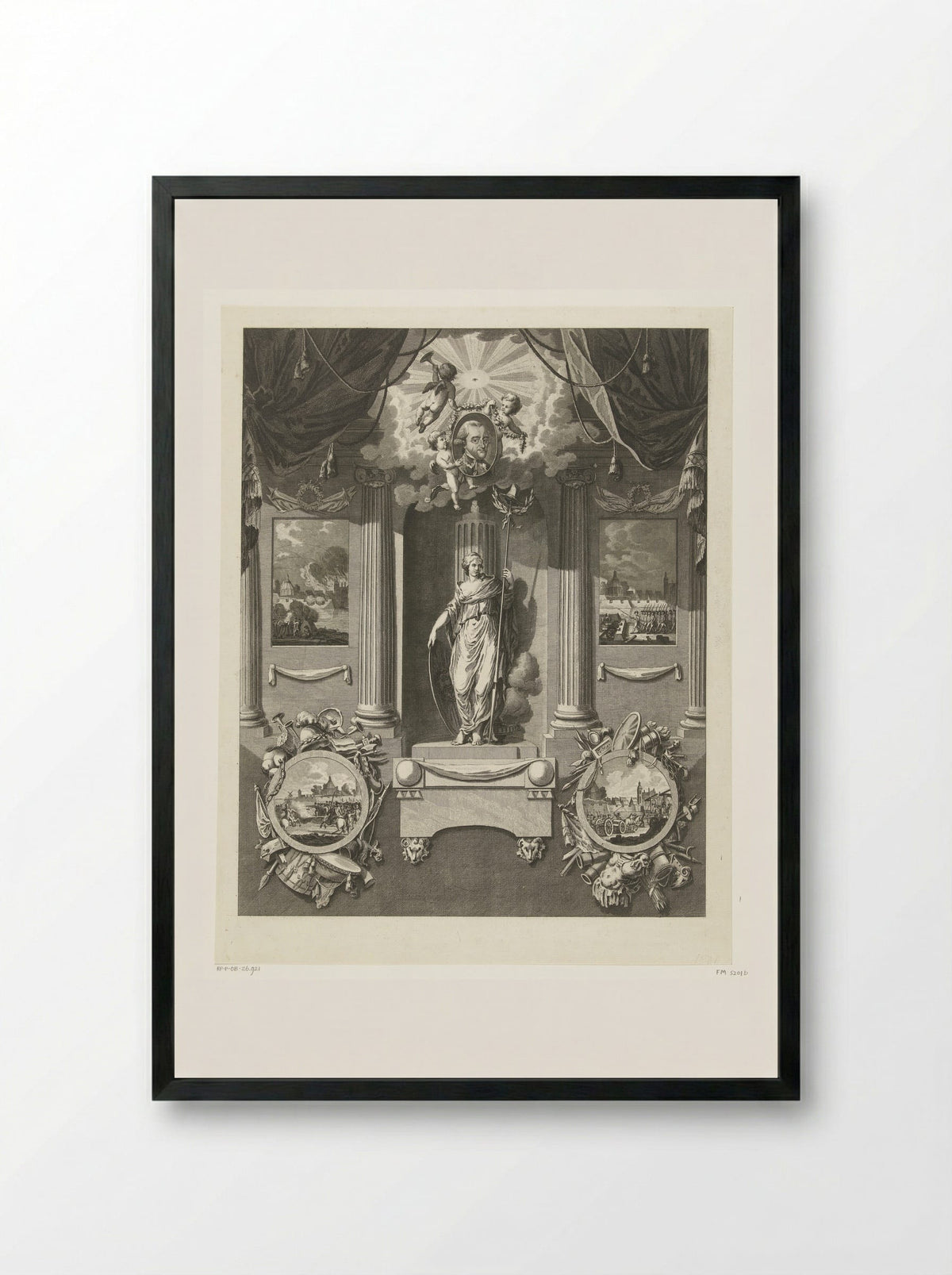 Monument voor Carel van Boetzelaer - Cornelis Brouwer - Framed Print Black