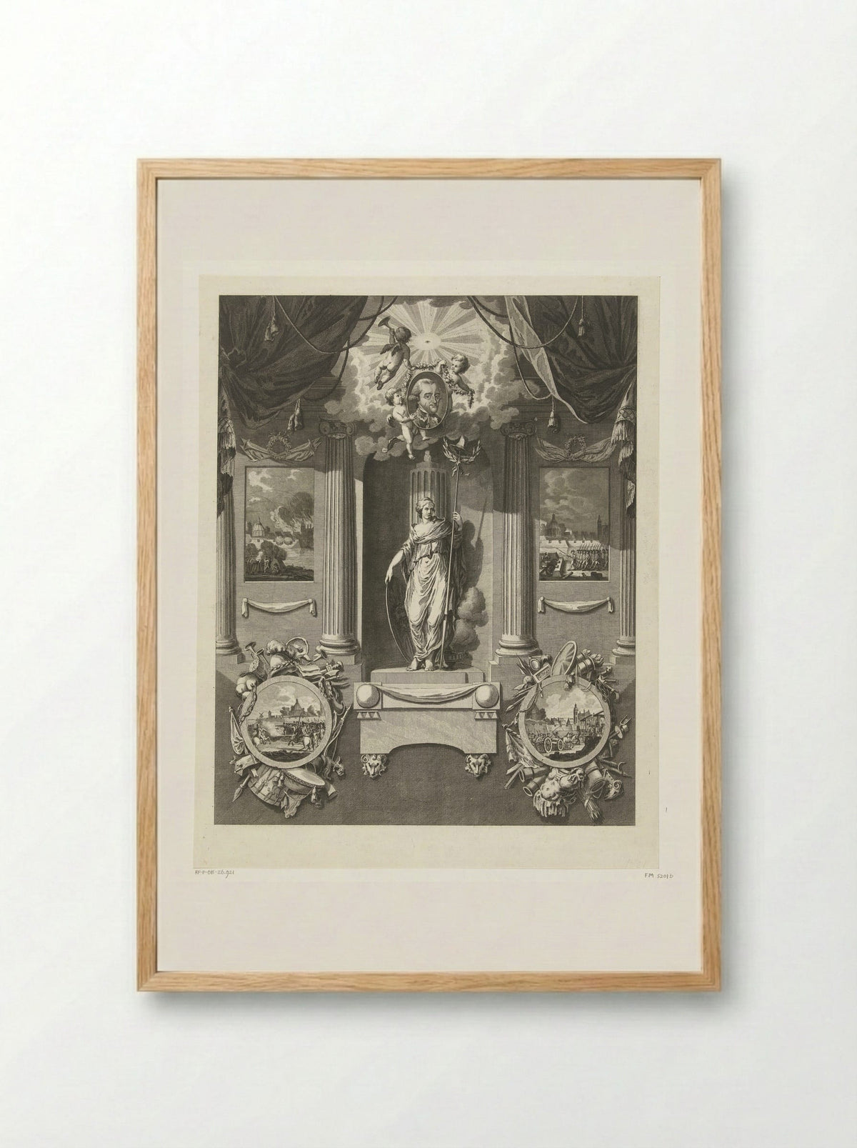 Monument voor Carel van Boetzelaer - Cornelis Brouwer - Framed Print Wood
