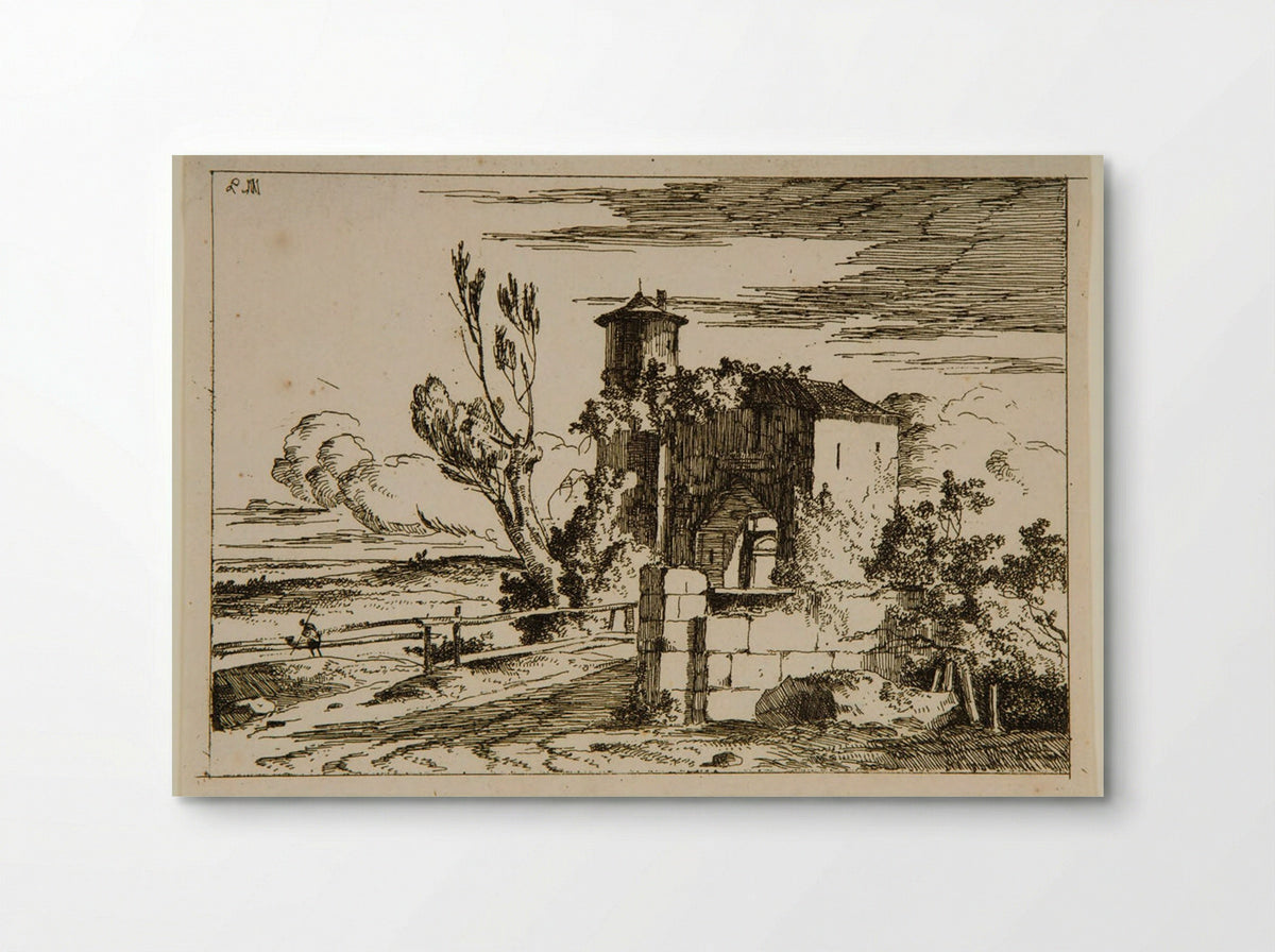 Monumental Gate - Louis-Gabriel Moreau - Poster