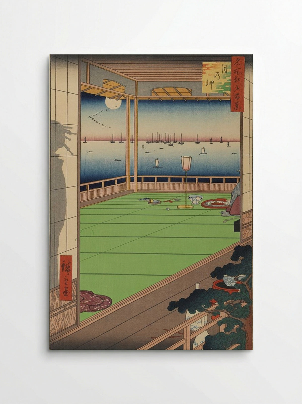 Moon Viewing - Utagawa Hiroshige - Poster