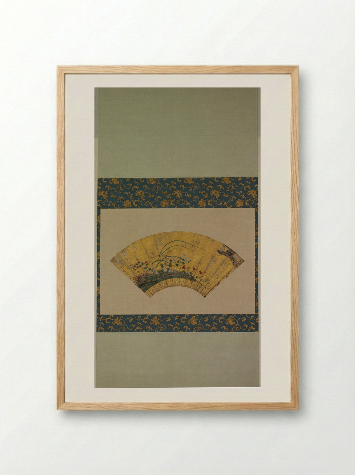 Moon over an Autumn Moor - Kano Yukinobu - Framed Print Wood