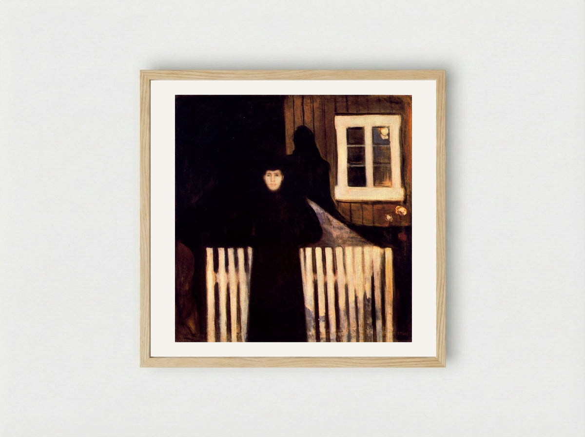 Moonlight - Edvard Munch - Framed Print Wood