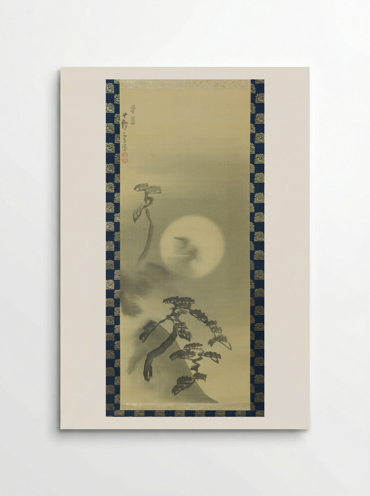 Moonlit Landscape - Nagasawa Rosetsu - Poster