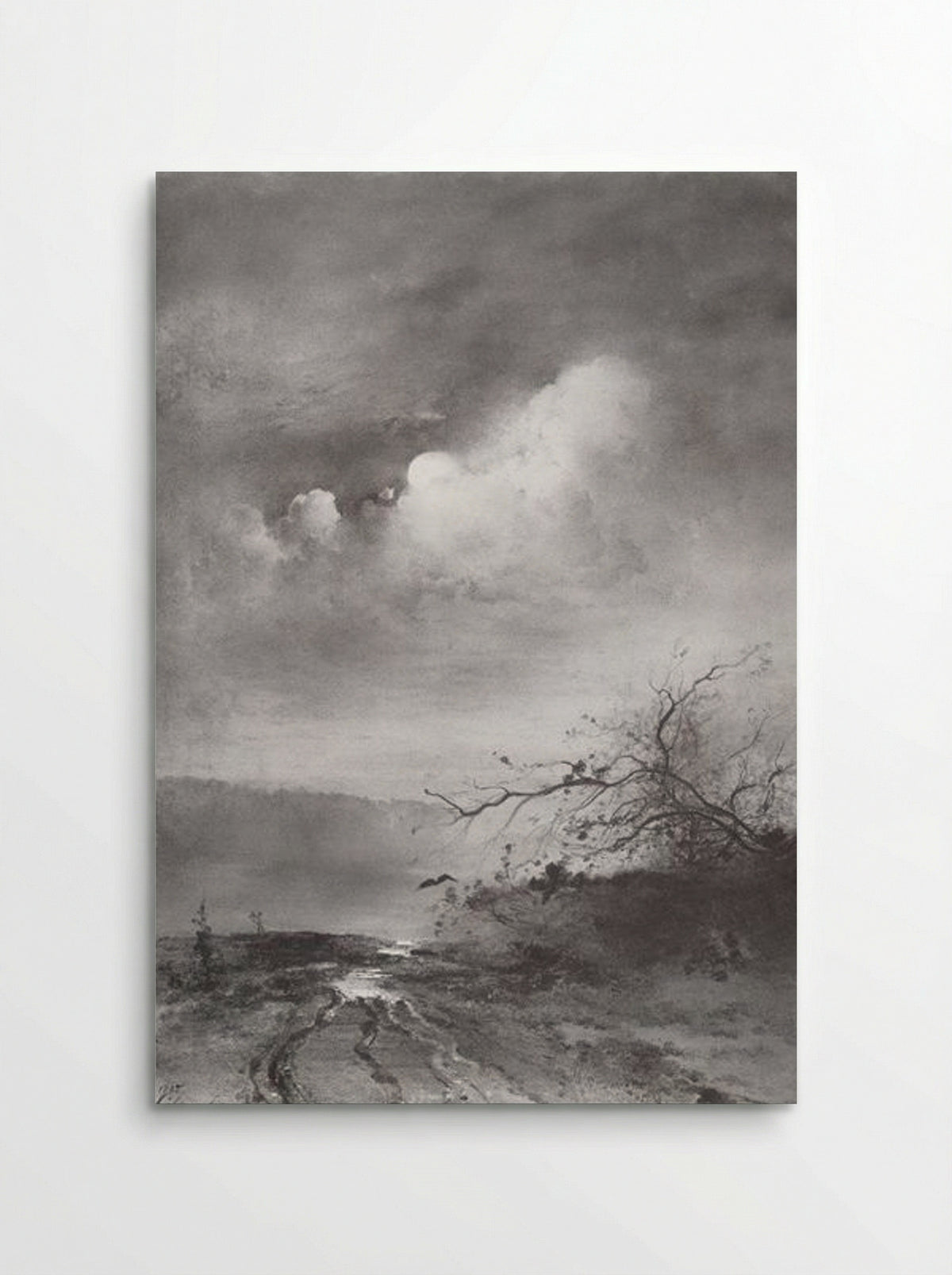 Moonlit Night on the River - Aleksey Savrasov - Poster