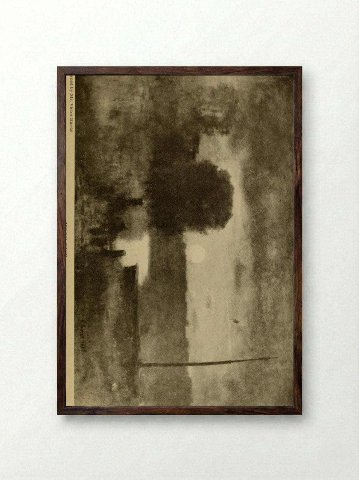 Moonrise - George Inness - Framed Print Dark Wood