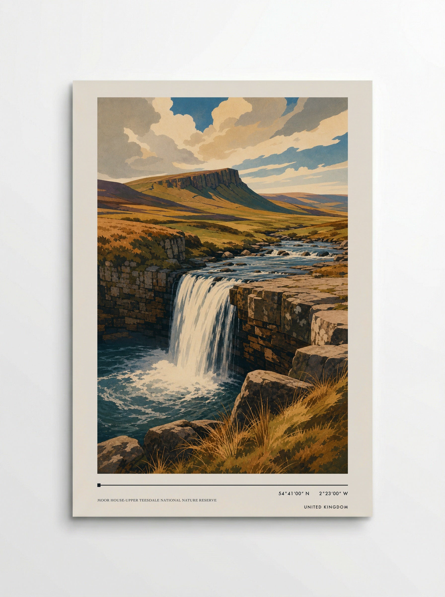 Moor House-Upper Teesdale National Nature Reserve United Kingdom Travel Poster - Poster