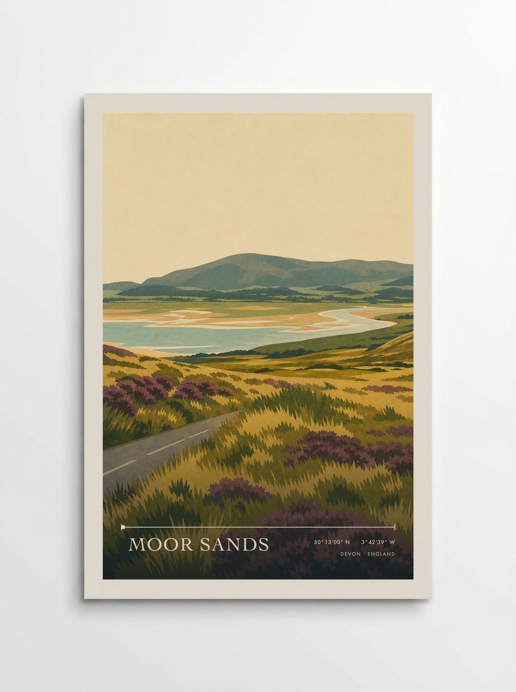 Moor Sands Devon England Travel Poster - Poster